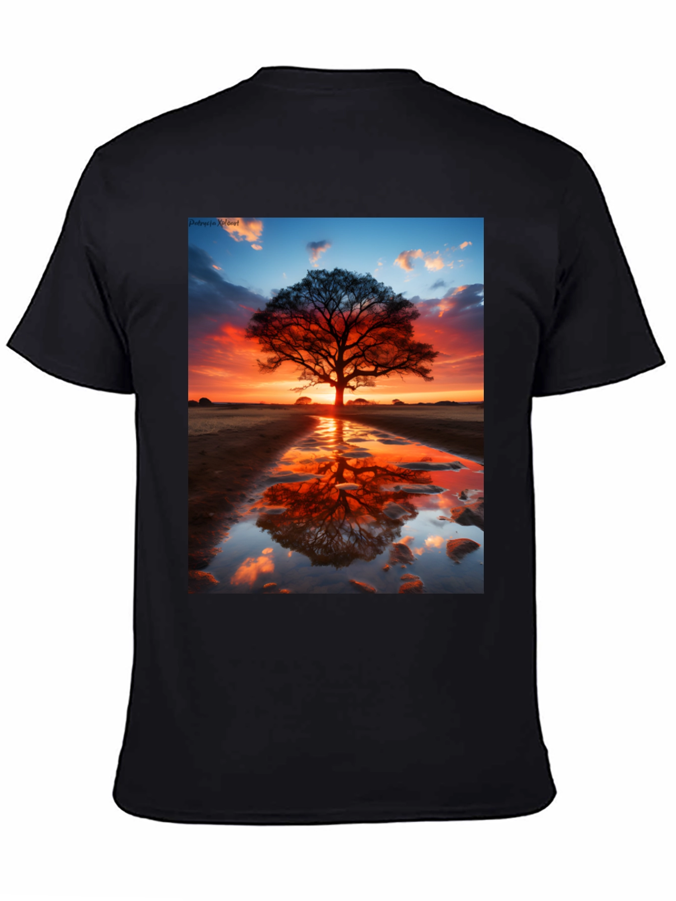 Sunset Tree Reflection Graphic Tee