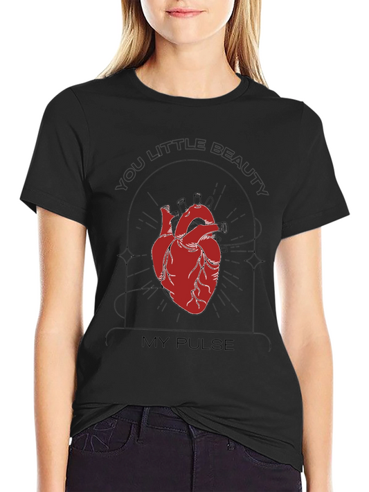 Anatomical Heart Graphic Tee - You Little Beauty My Pulse