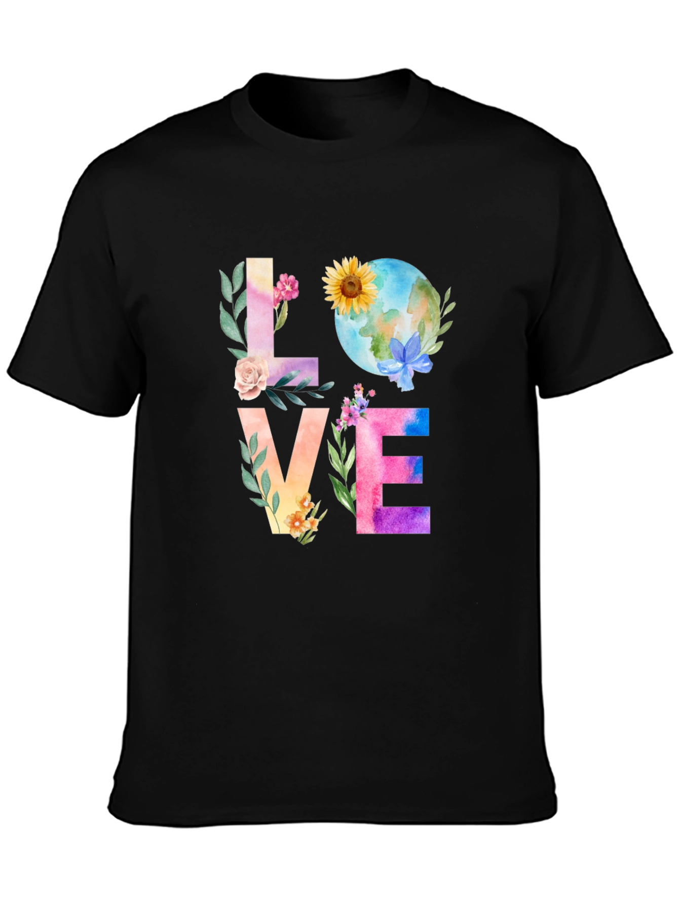 Floral LOVE Earth Day T-Shirt