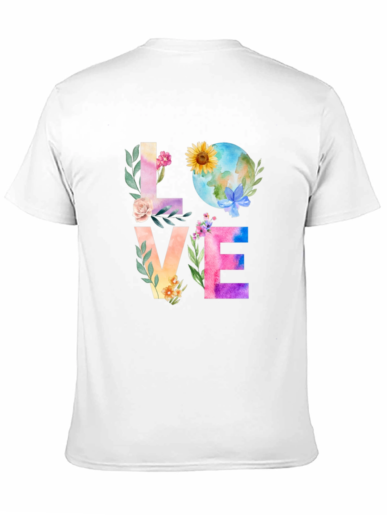 Floral LOVE Earth Day T-Shirt