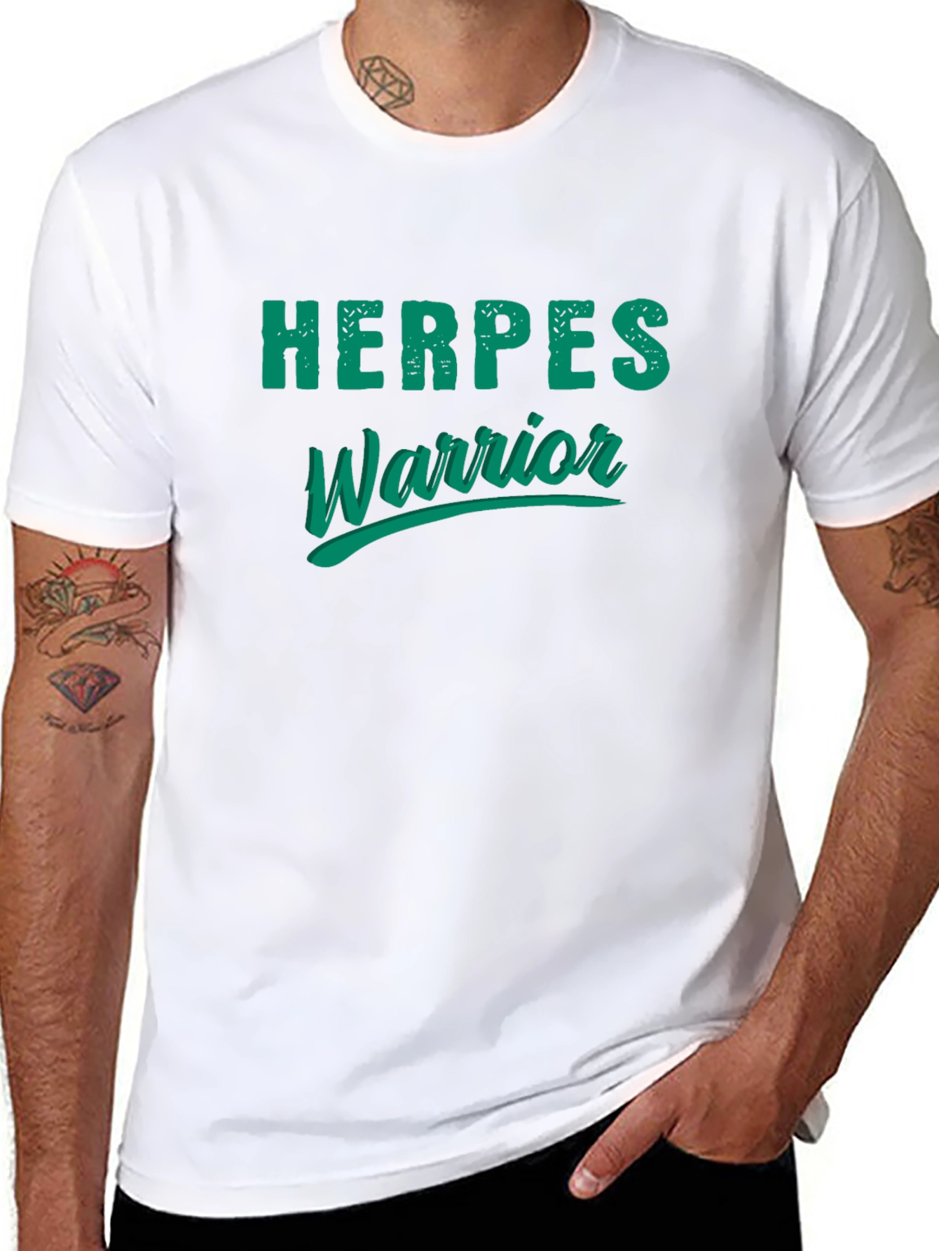 Herpes Warrior T-Shirt - Bold Statement Tee