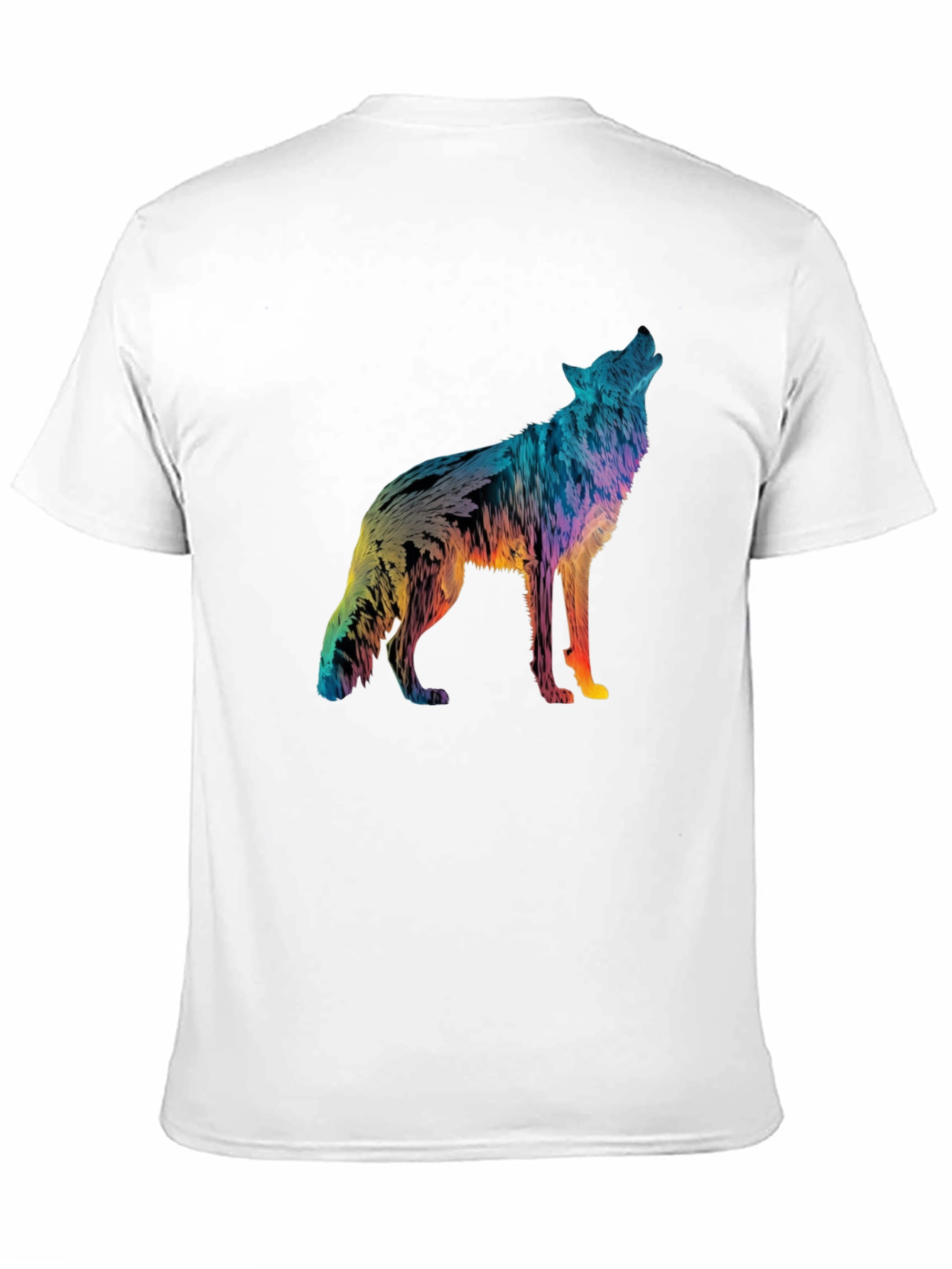 Vivid Wolf Graphic Tee - Mens Black T-Shirt