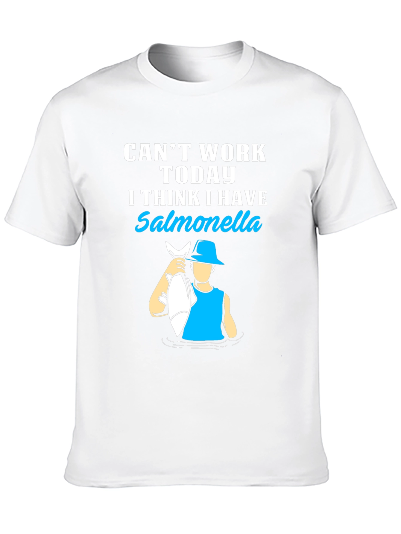 Salmonella Fishing Graphic T-Shirt