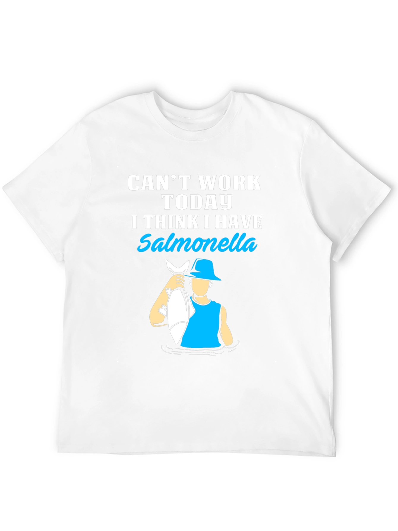 Salmonella Fishing Graphic T-Shirt
