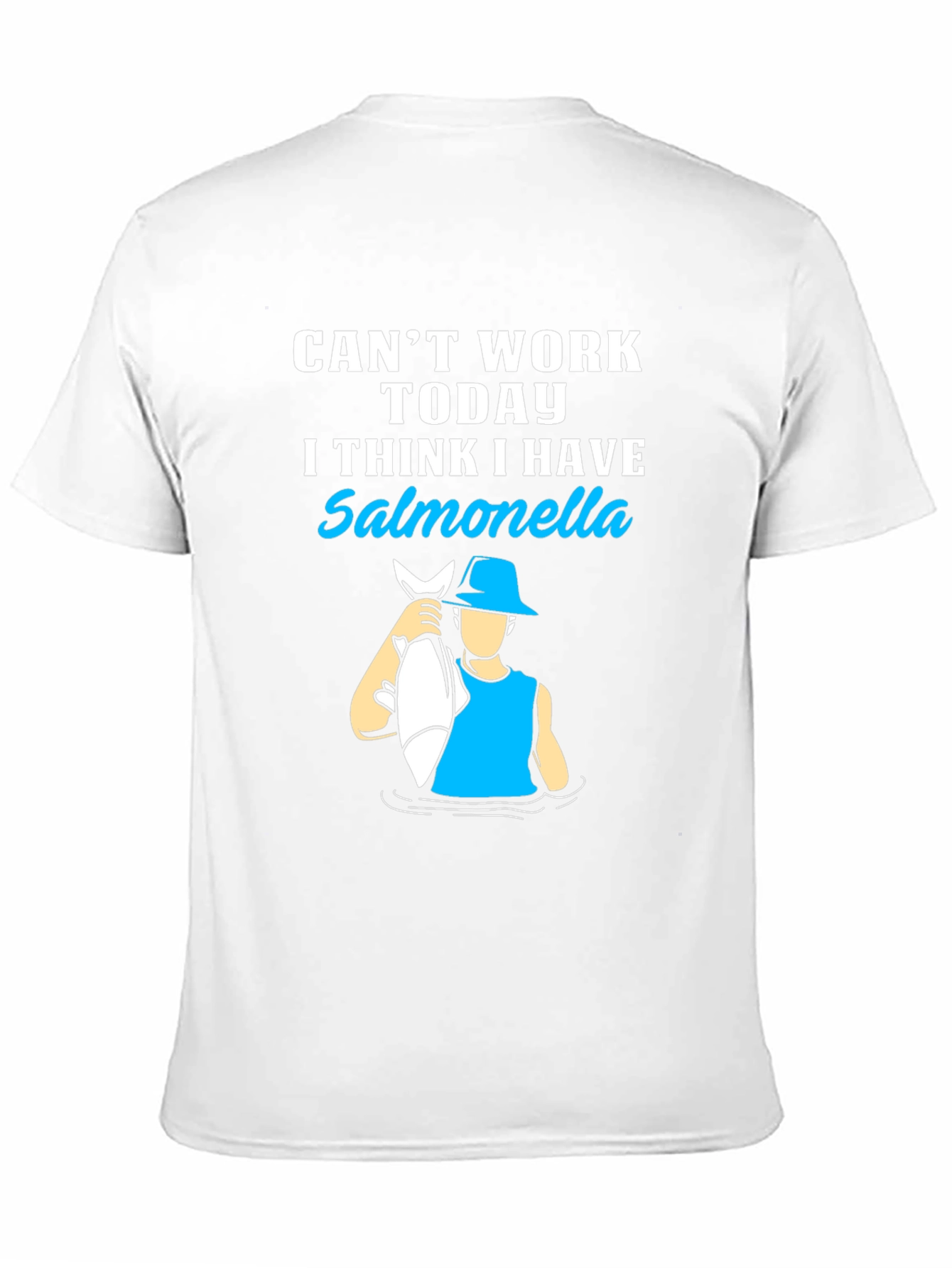 Salmonella Fishing Graphic T-Shirt
