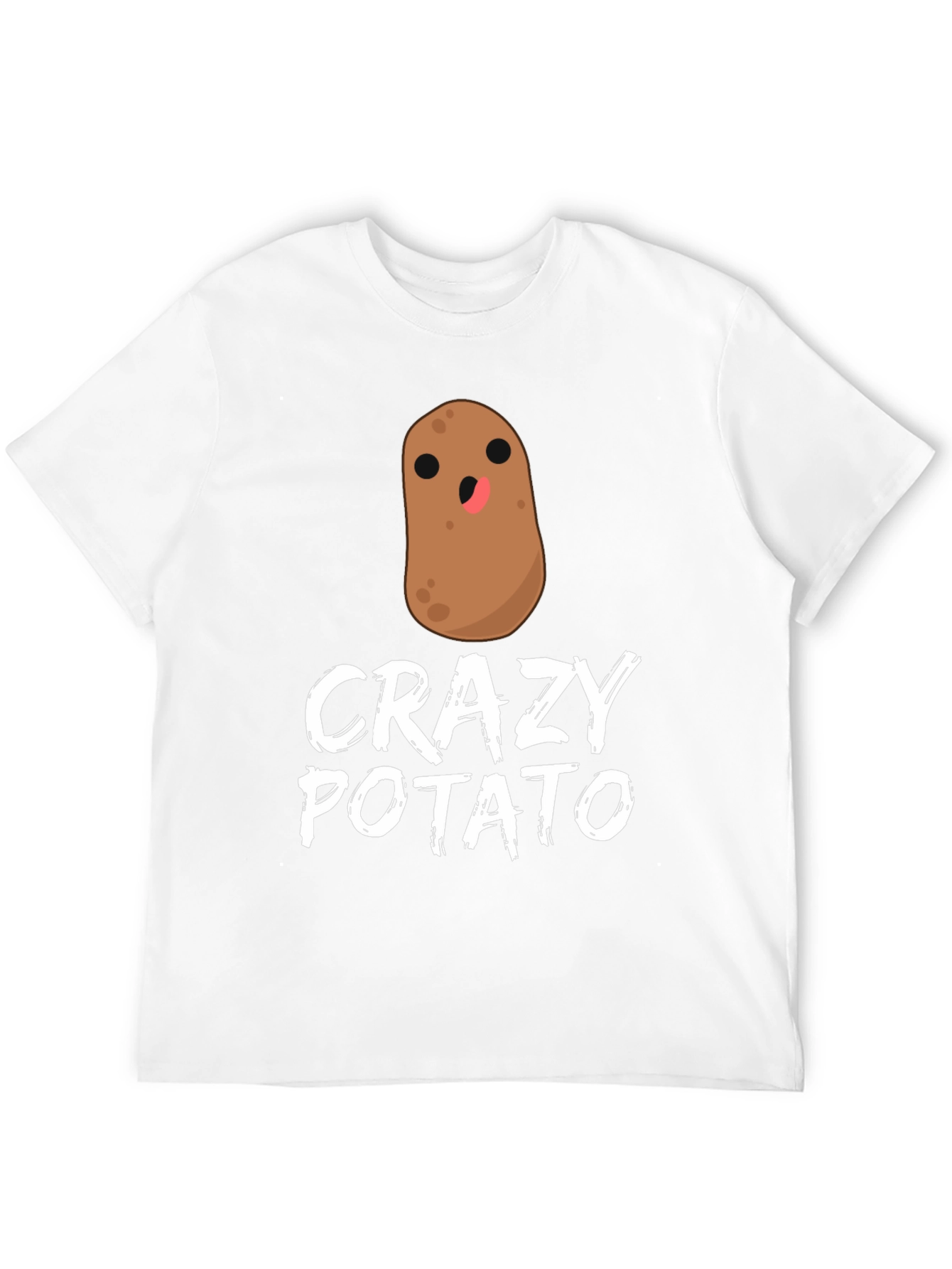 Crazy Potato Graphic T-Shirt - Quirky Fun Tee