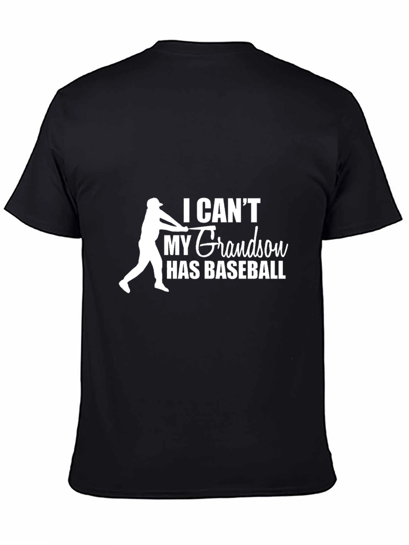 Grandson Baseball T-Shirt - Black