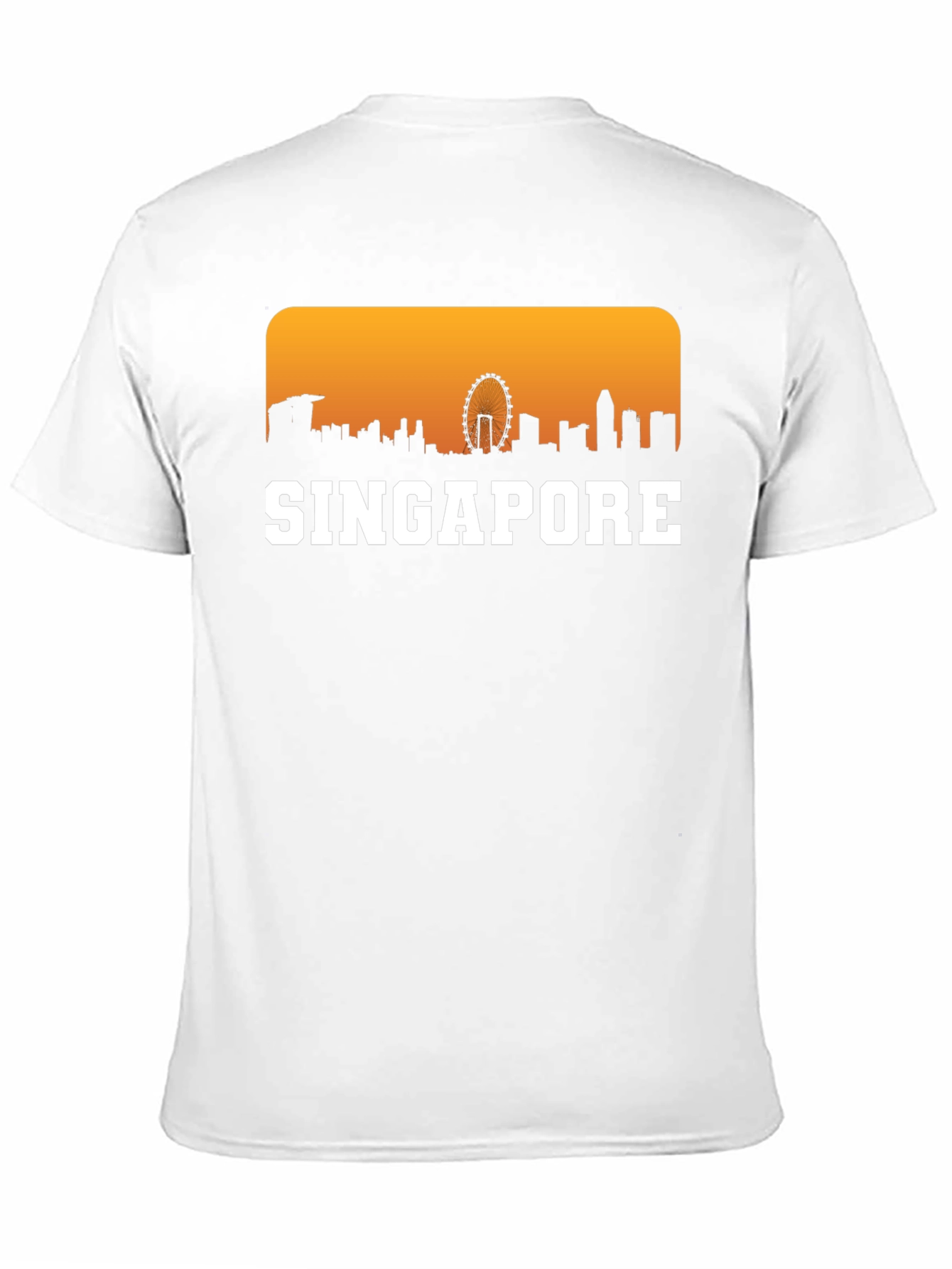 Singapore Skyline Graphic Tee - Cityscape Souvenir