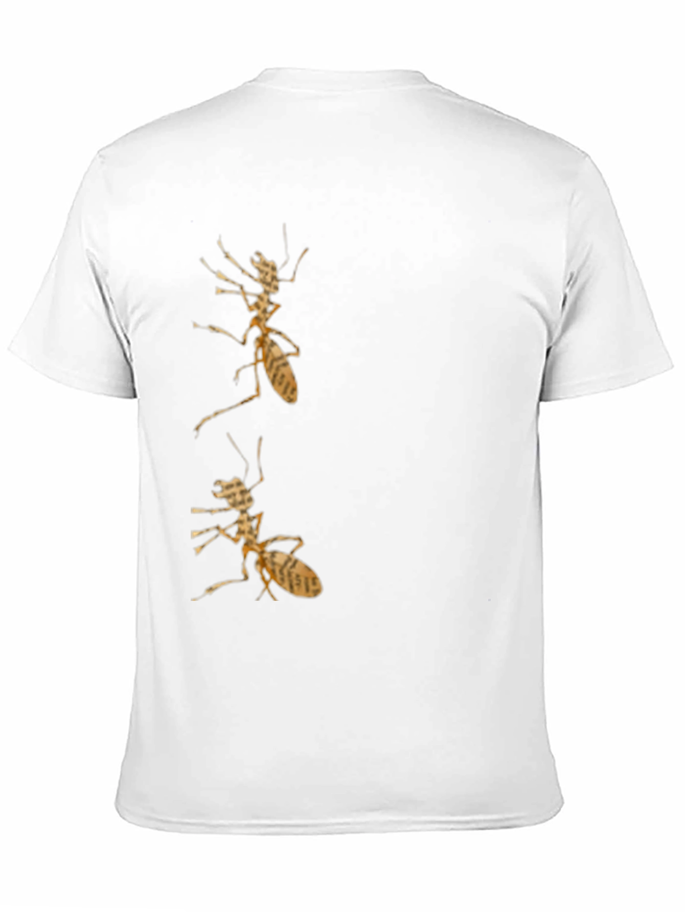 Ant Print Black T-Shirt for Men