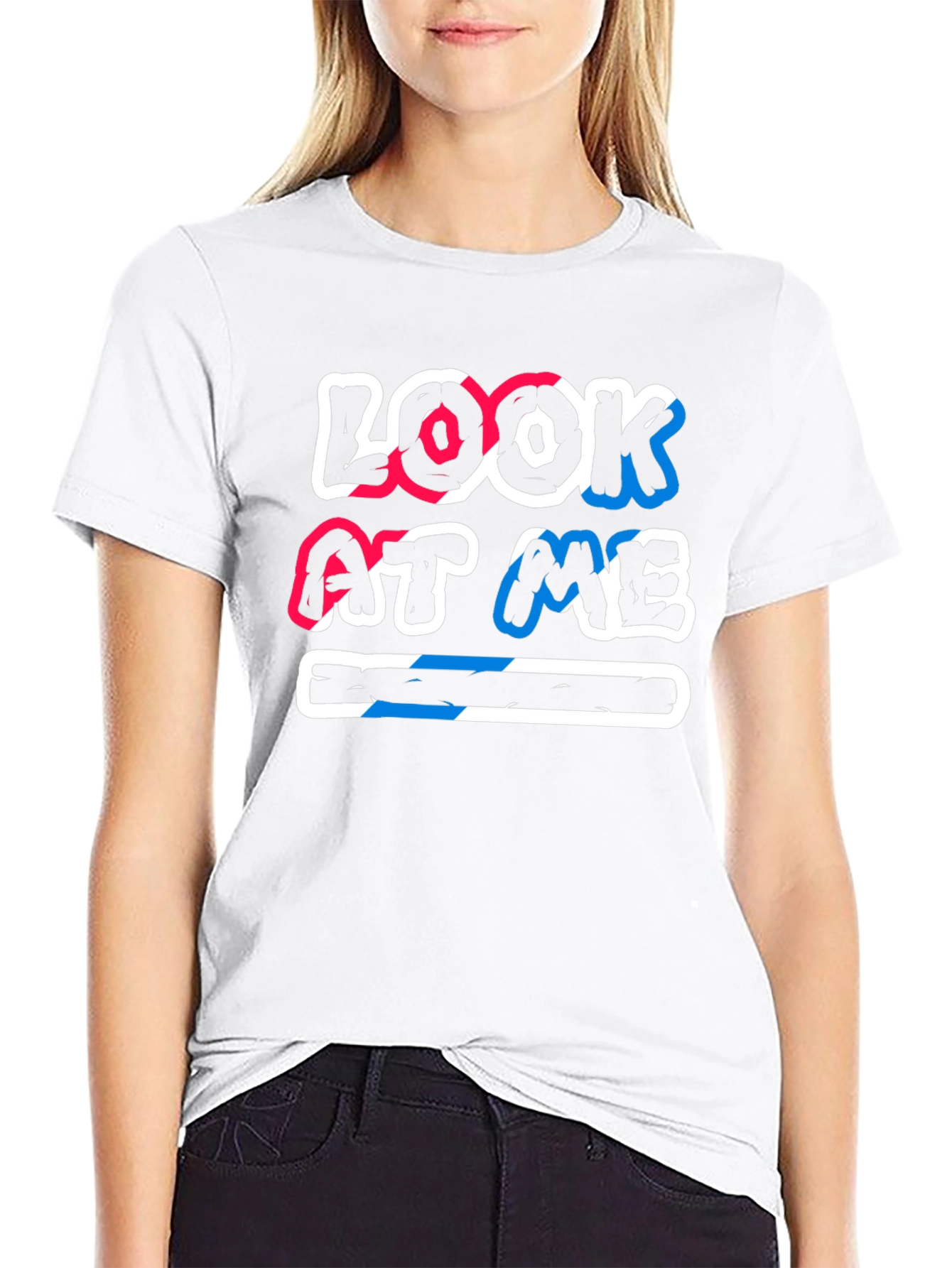 Look At Me Graphic T-Shirt - Casual Cotton Tee