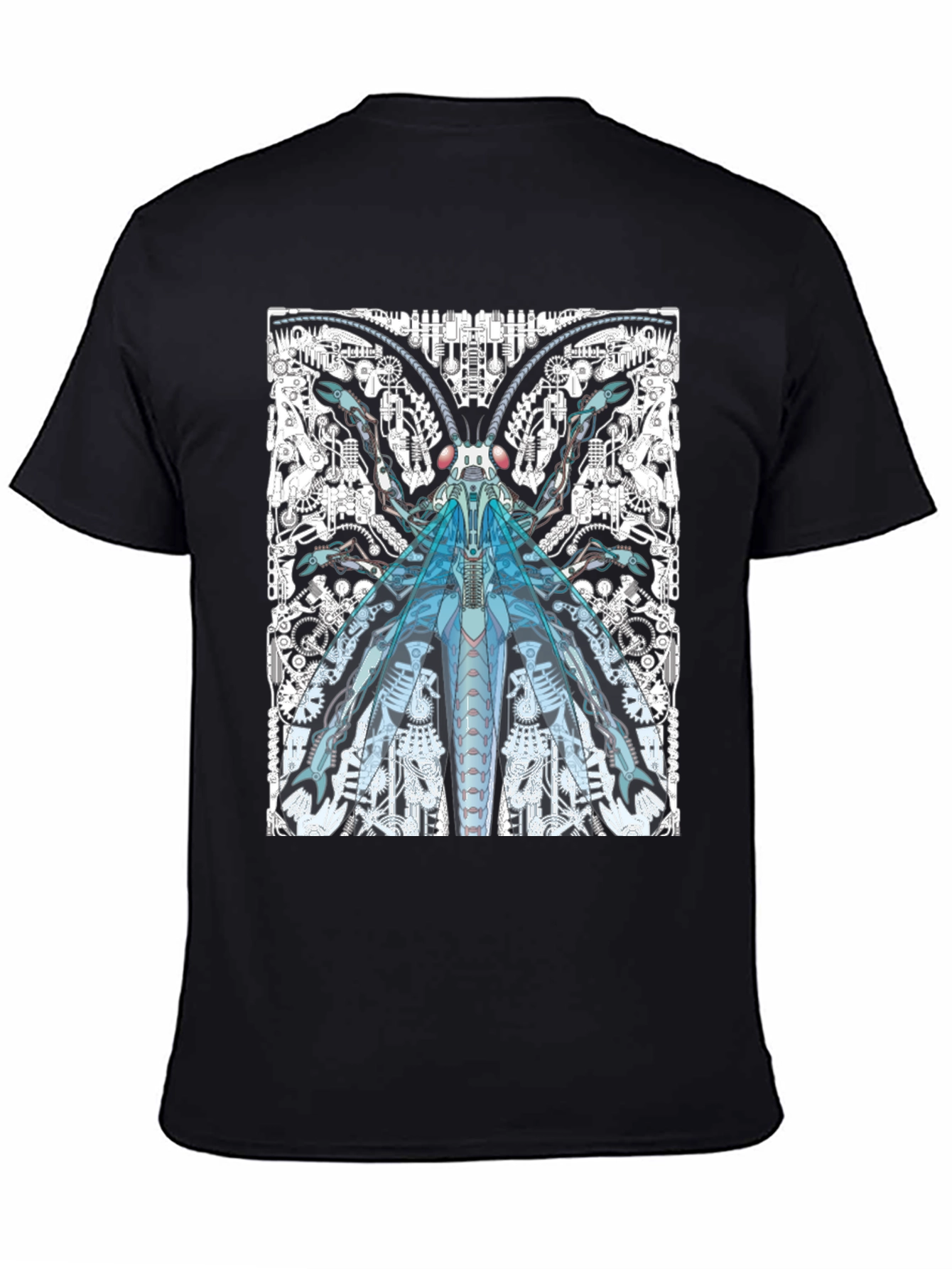 Cyber Bug Graphic Tee - Unique Sci-Fi Insect Design