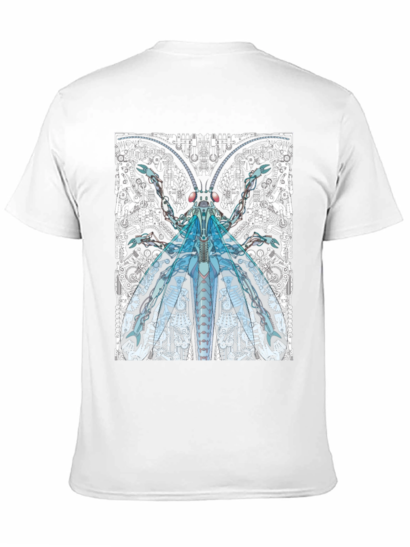 Cyber Bug Graphic Tee - Unique Sci-Fi Insect Design