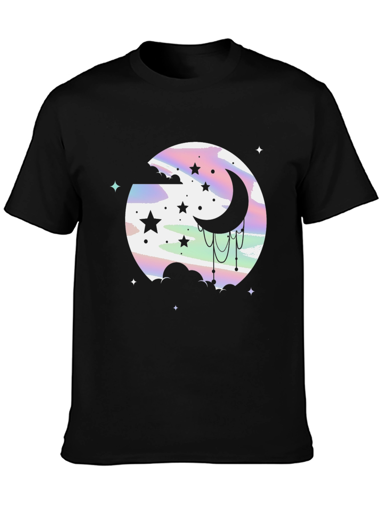 Celestial Dream T-Shirt: Moon & Stars Graphic Tee