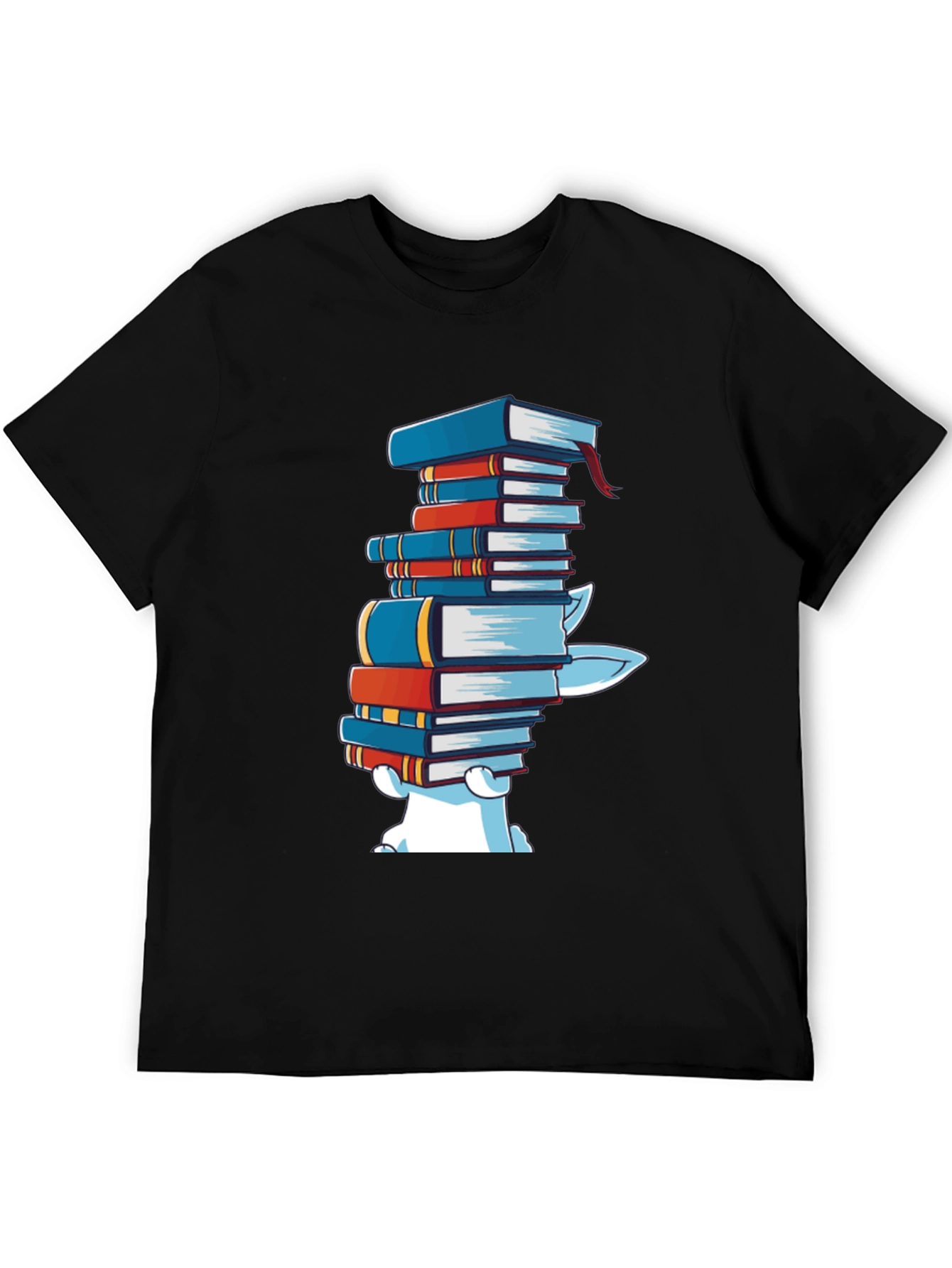 Bookworm T-Shirt - Cute Reading Polar Bear Design