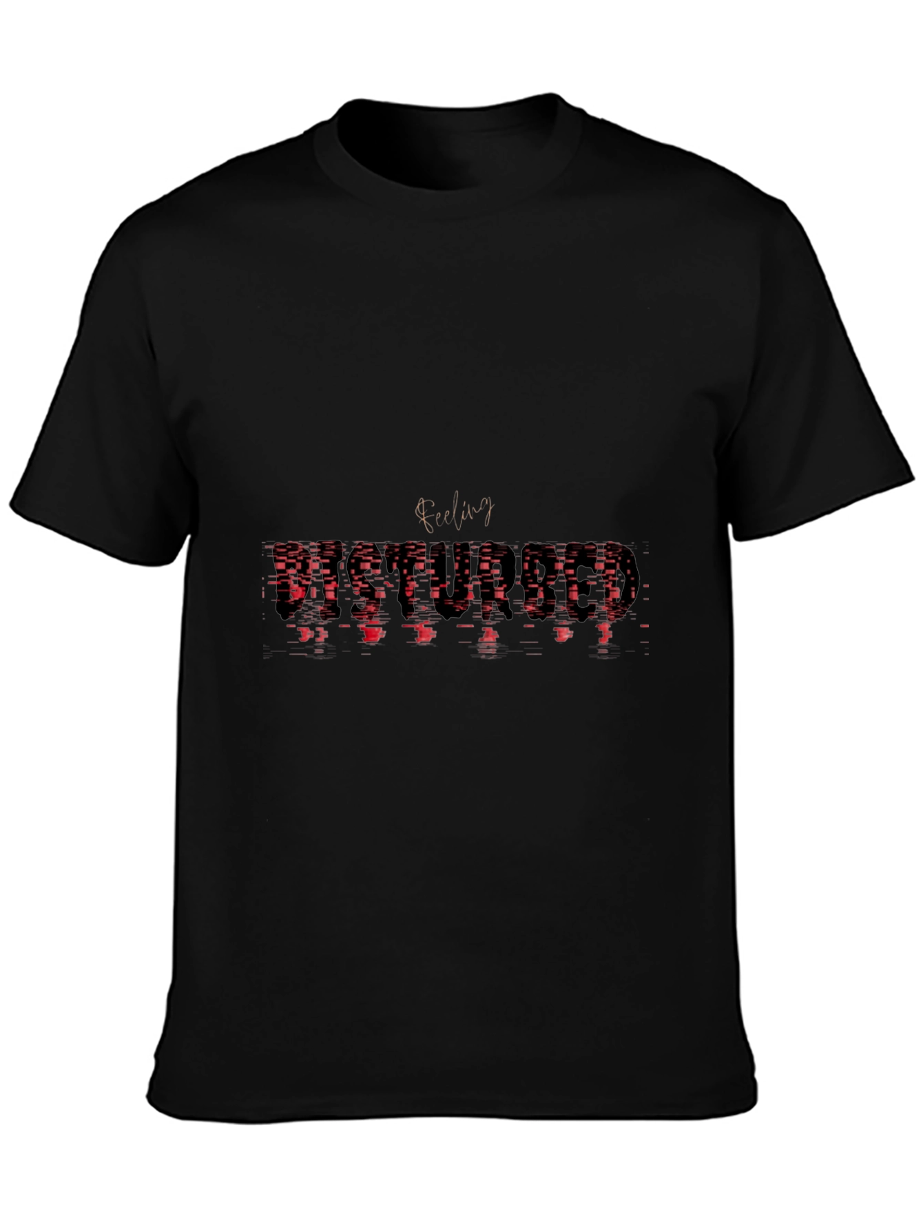 Abstract Feeling Graphic Tee - Black