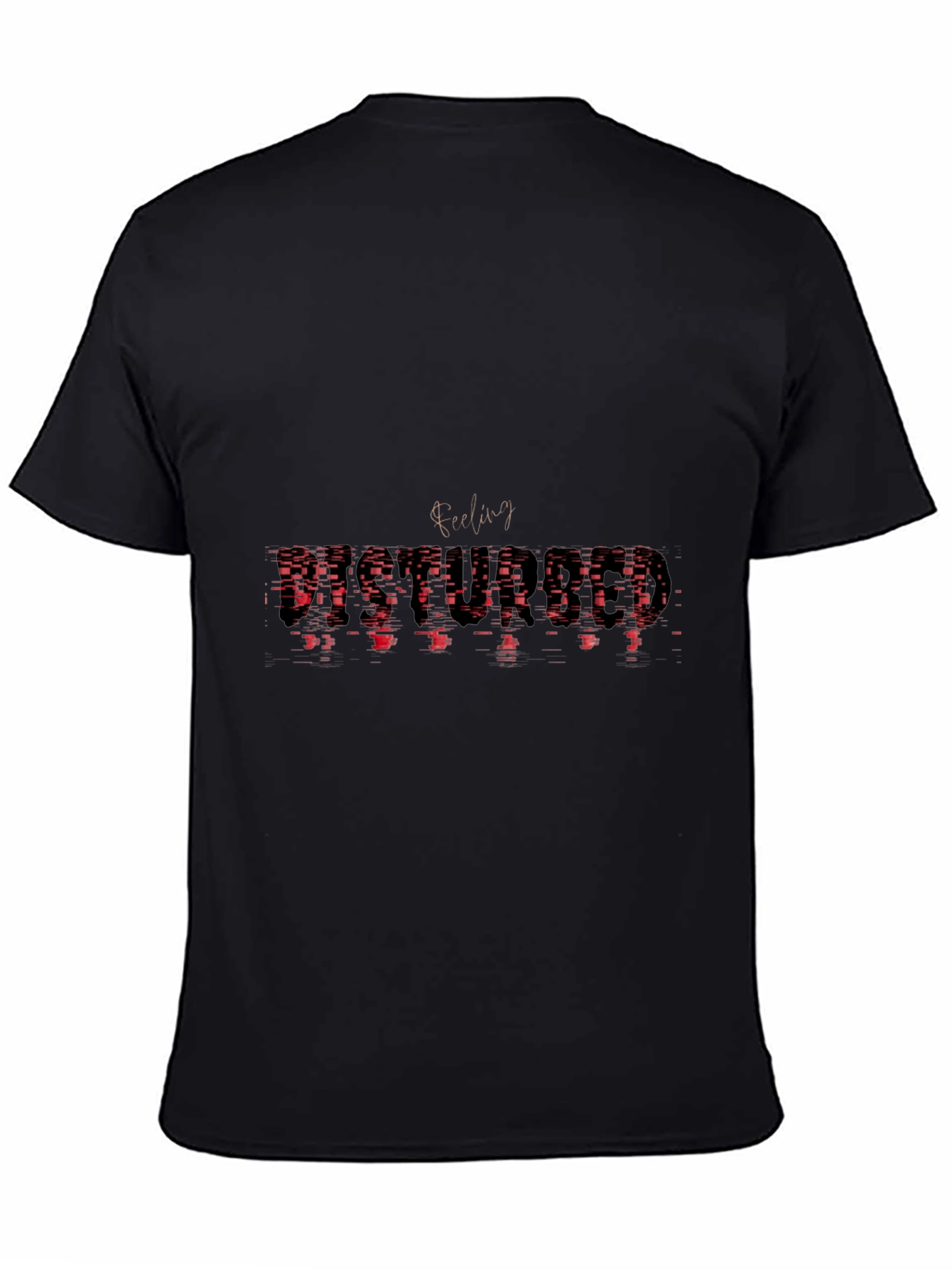 Abstract Feeling Graphic Tee - Black