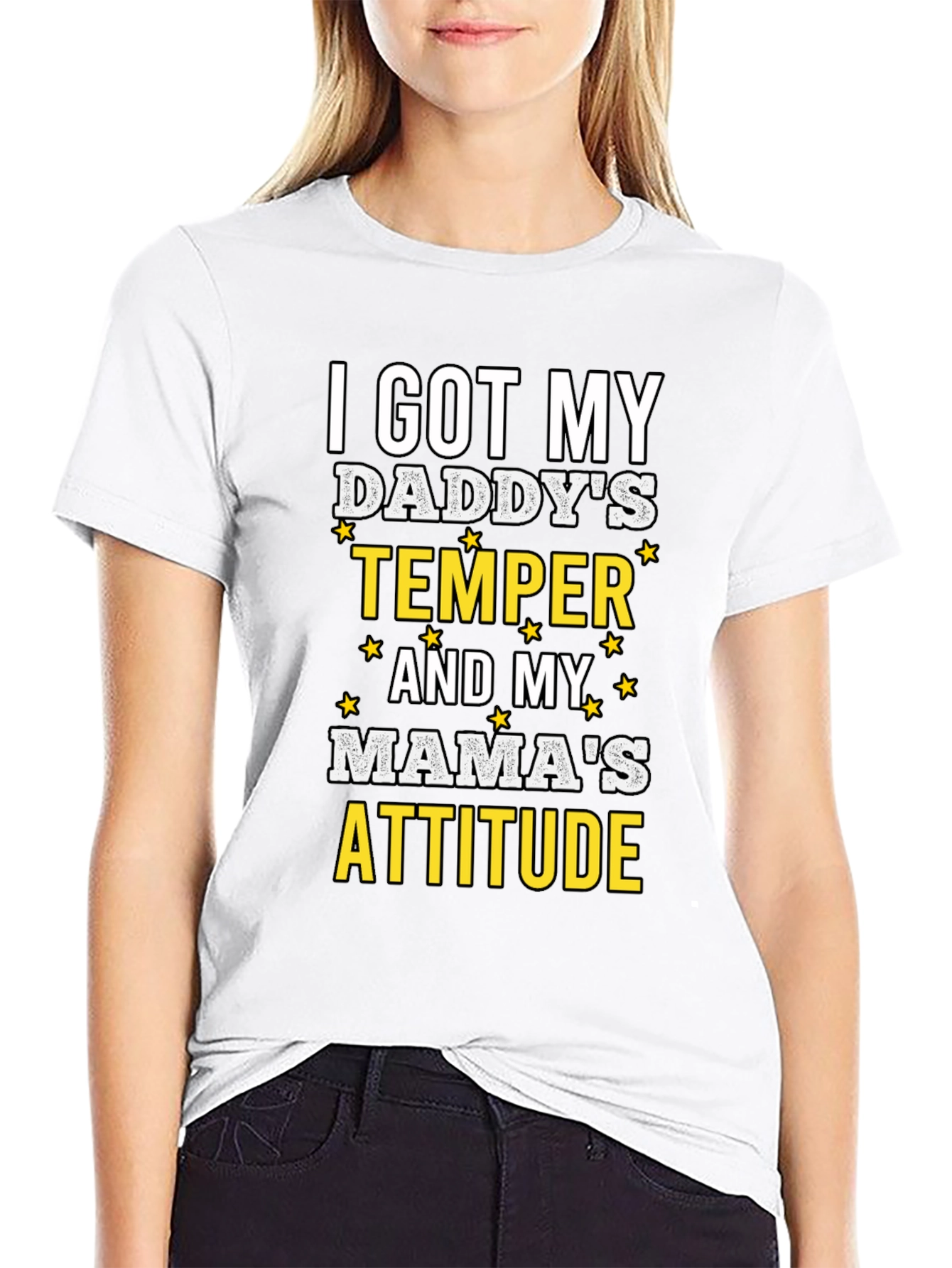 Humorous I Got My Daddys Temper Graphic T-Shirt