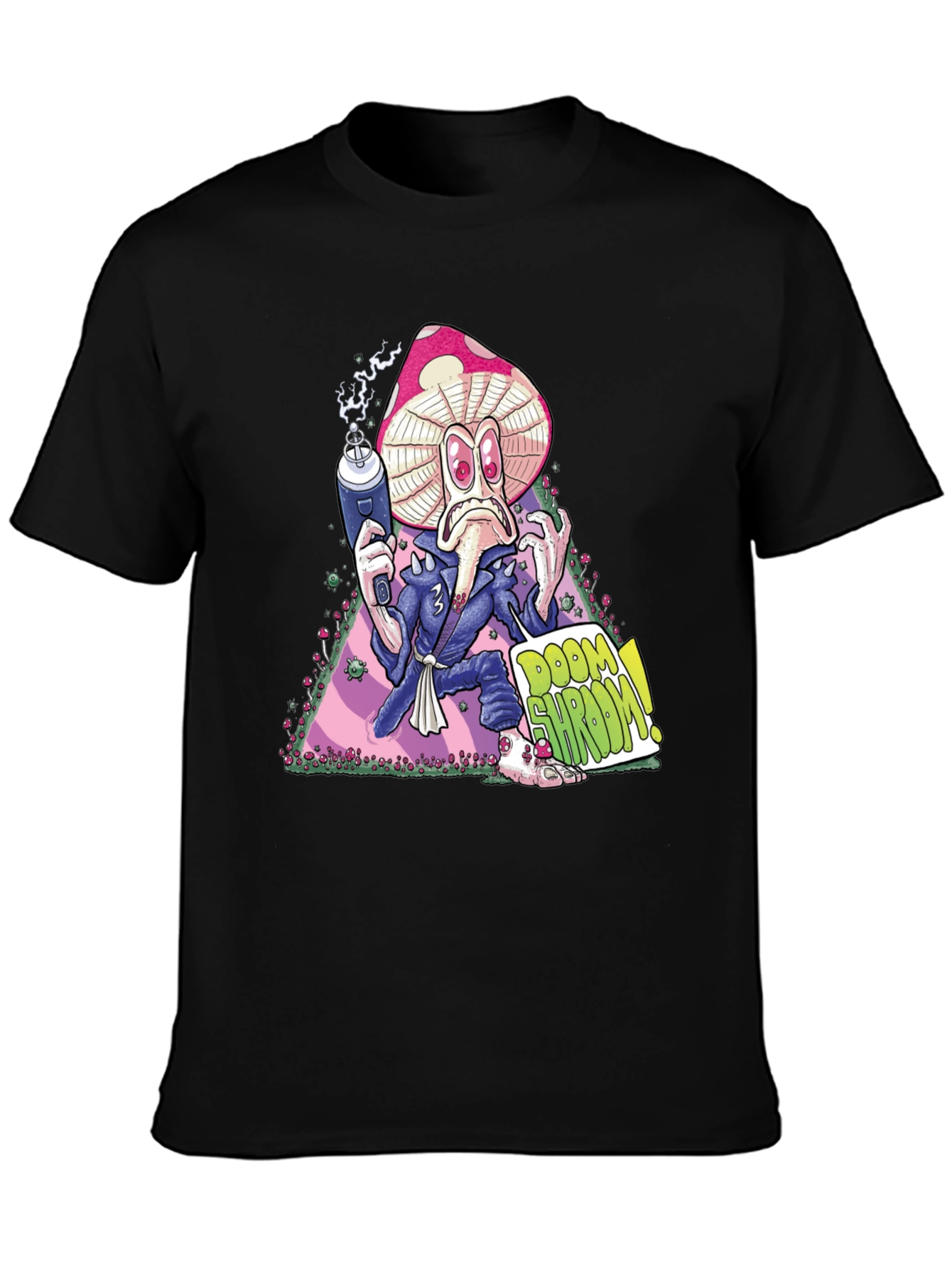 Doom Shroom Black Graphic Tee