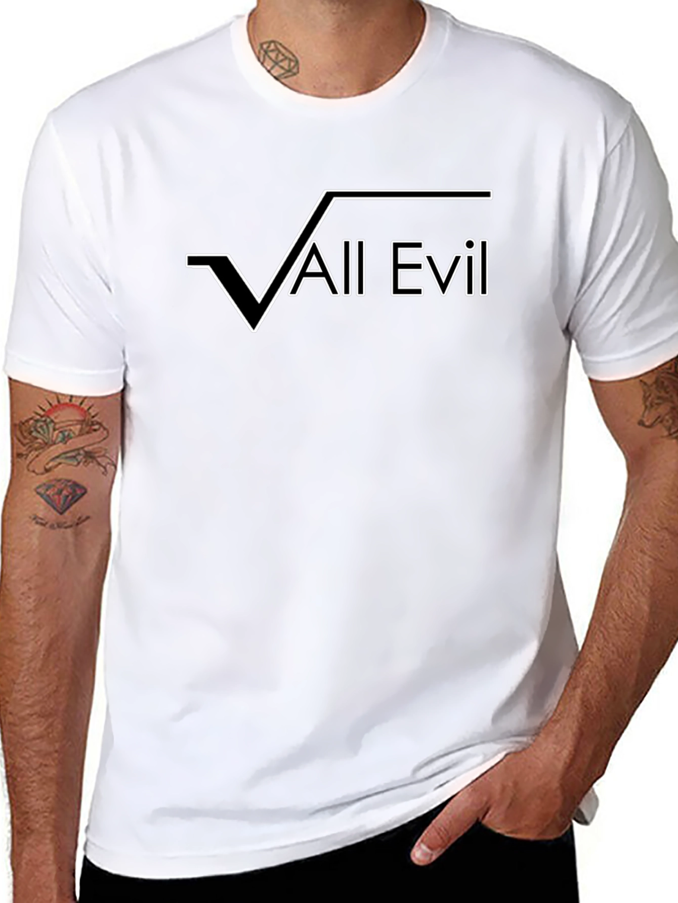 Square Root of All Evil Graphic Tee - Mens