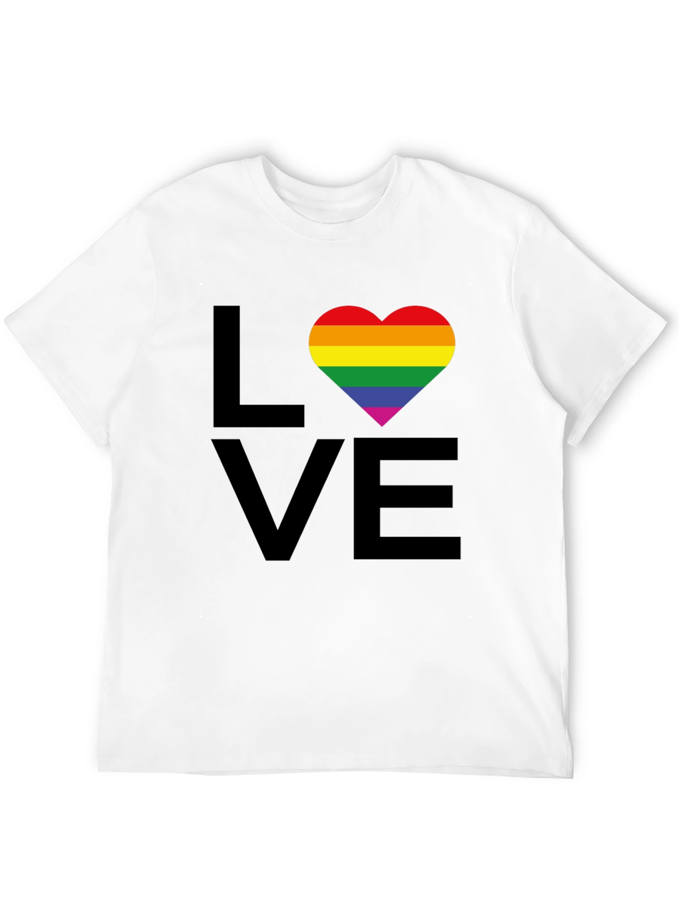 Love Wins T-Shirt - Rainbow Heart Pride Tee