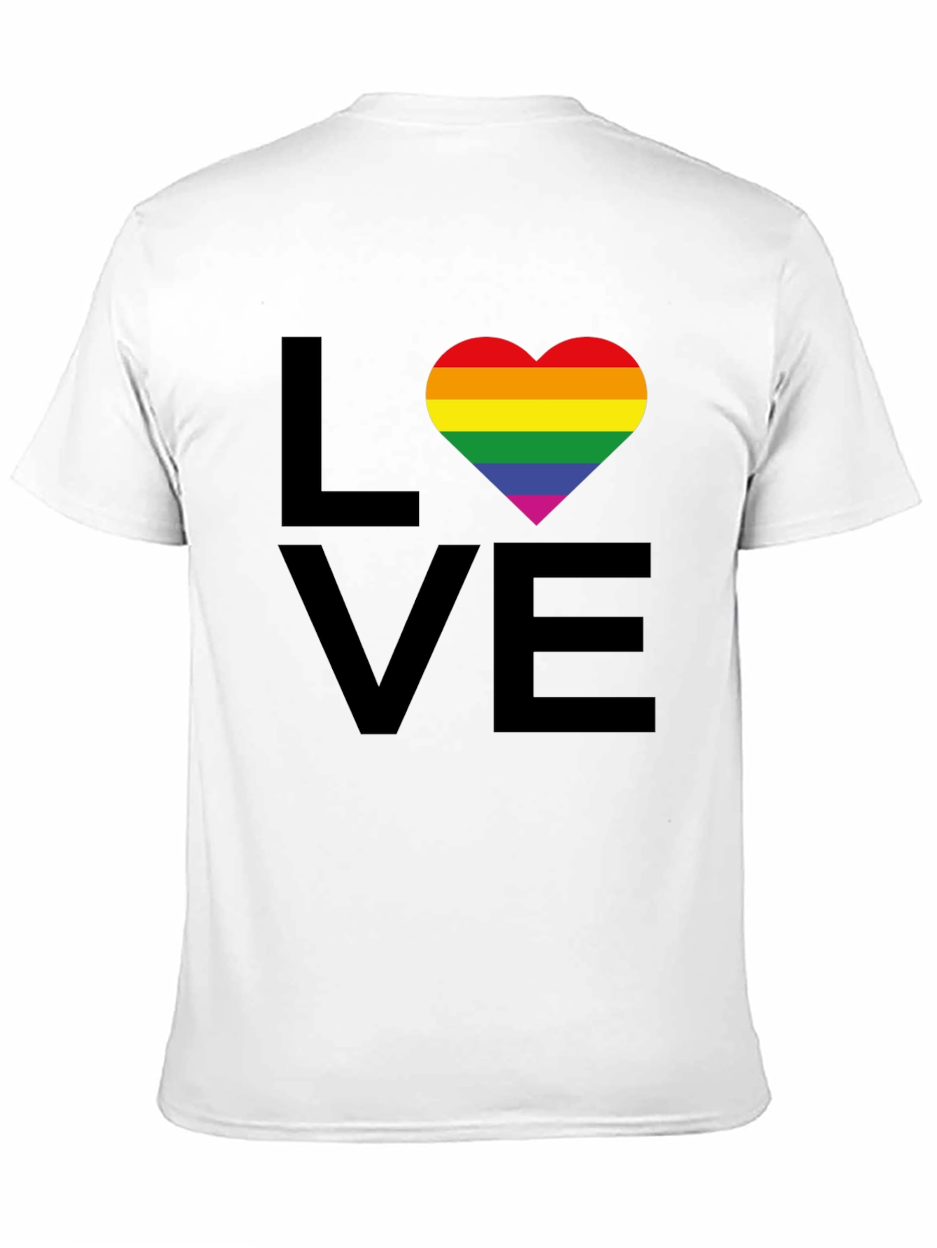 Love Wins T-Shirt - Rainbow Heart Pride Tee