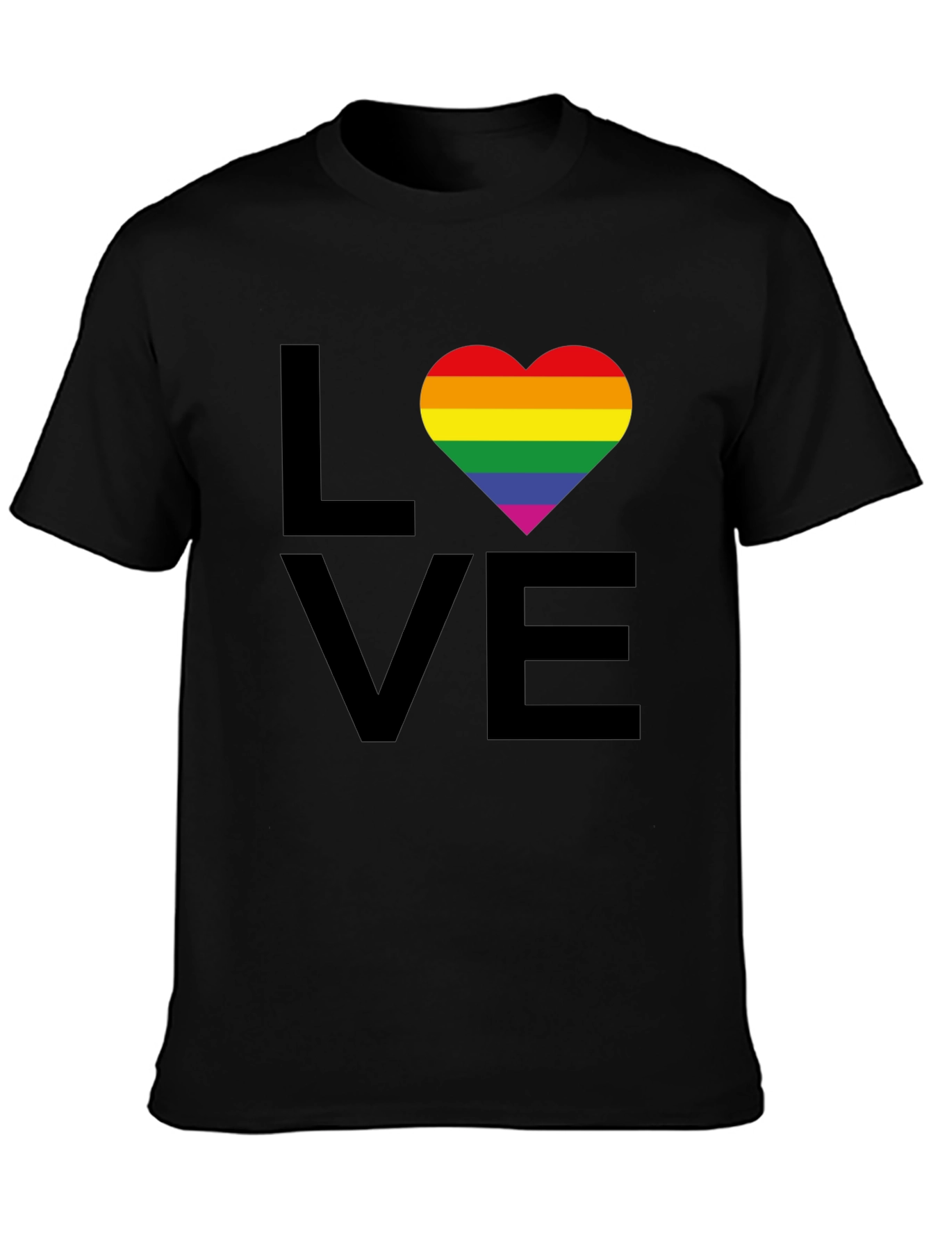 Love Wins T-Shirt - Rainbow Heart Pride Tee