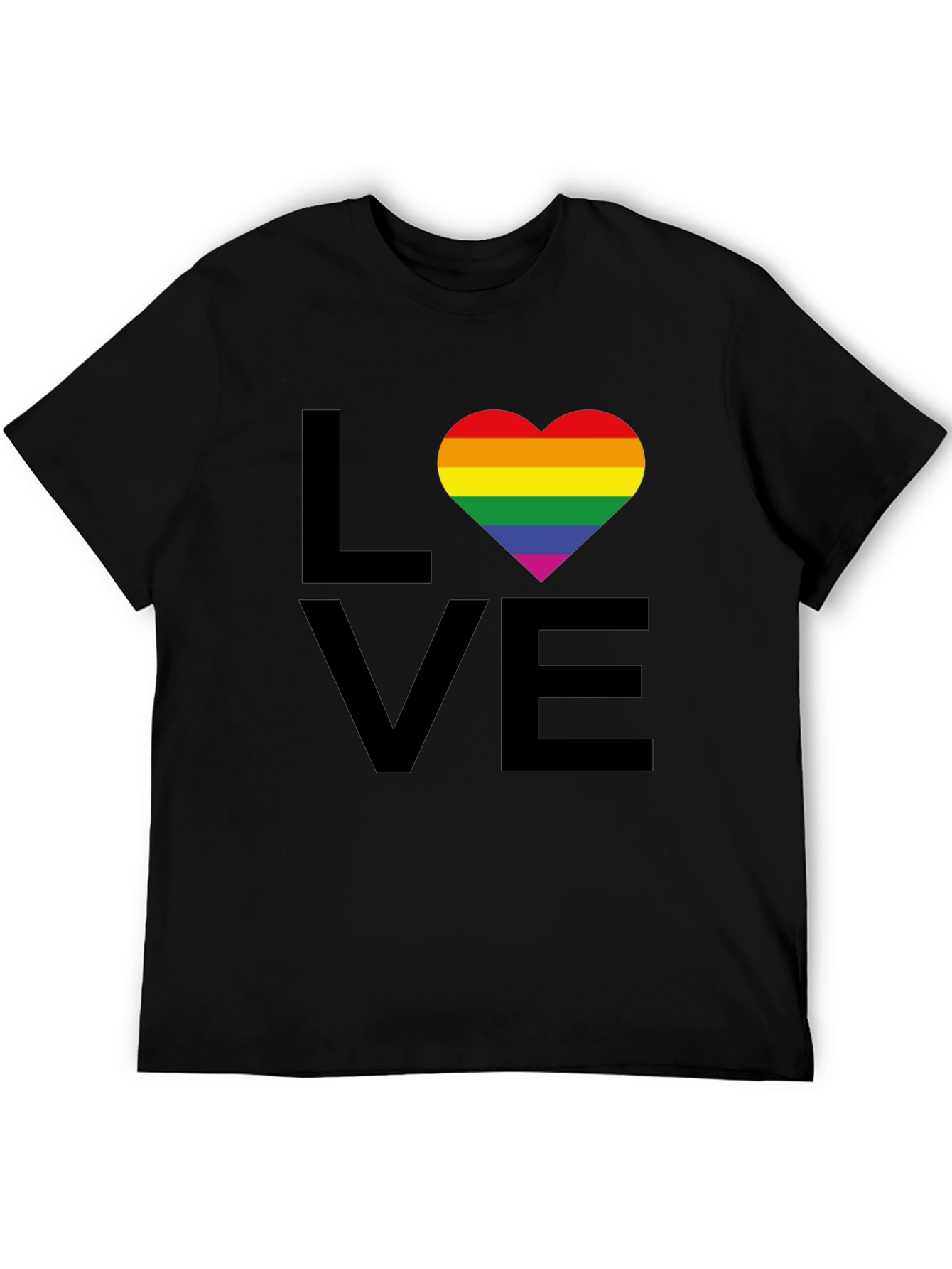 Love Wins T-Shirt - Rainbow Heart Pride Tee