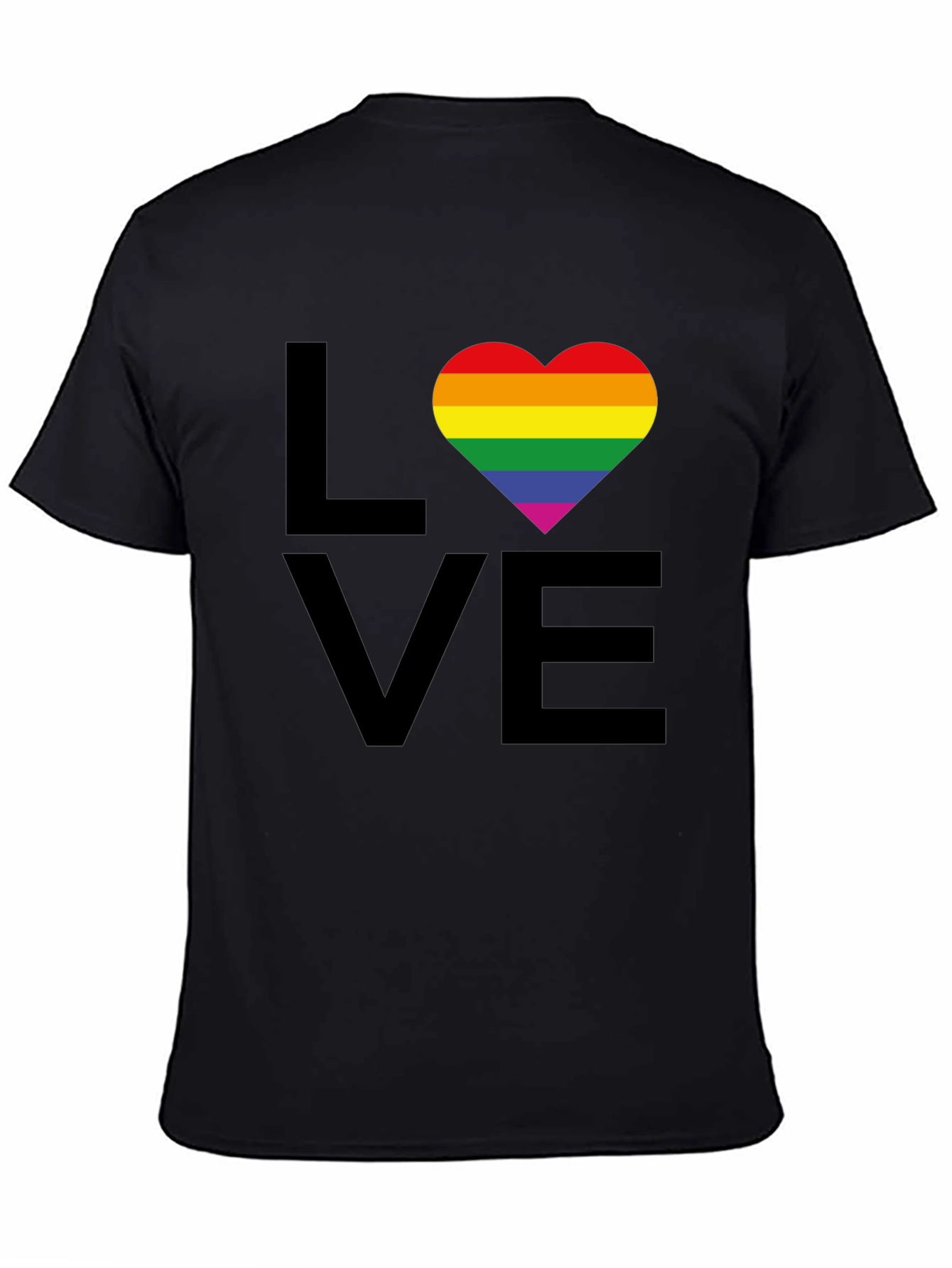 Love Wins T-Shirt - Rainbow Heart Pride Tee