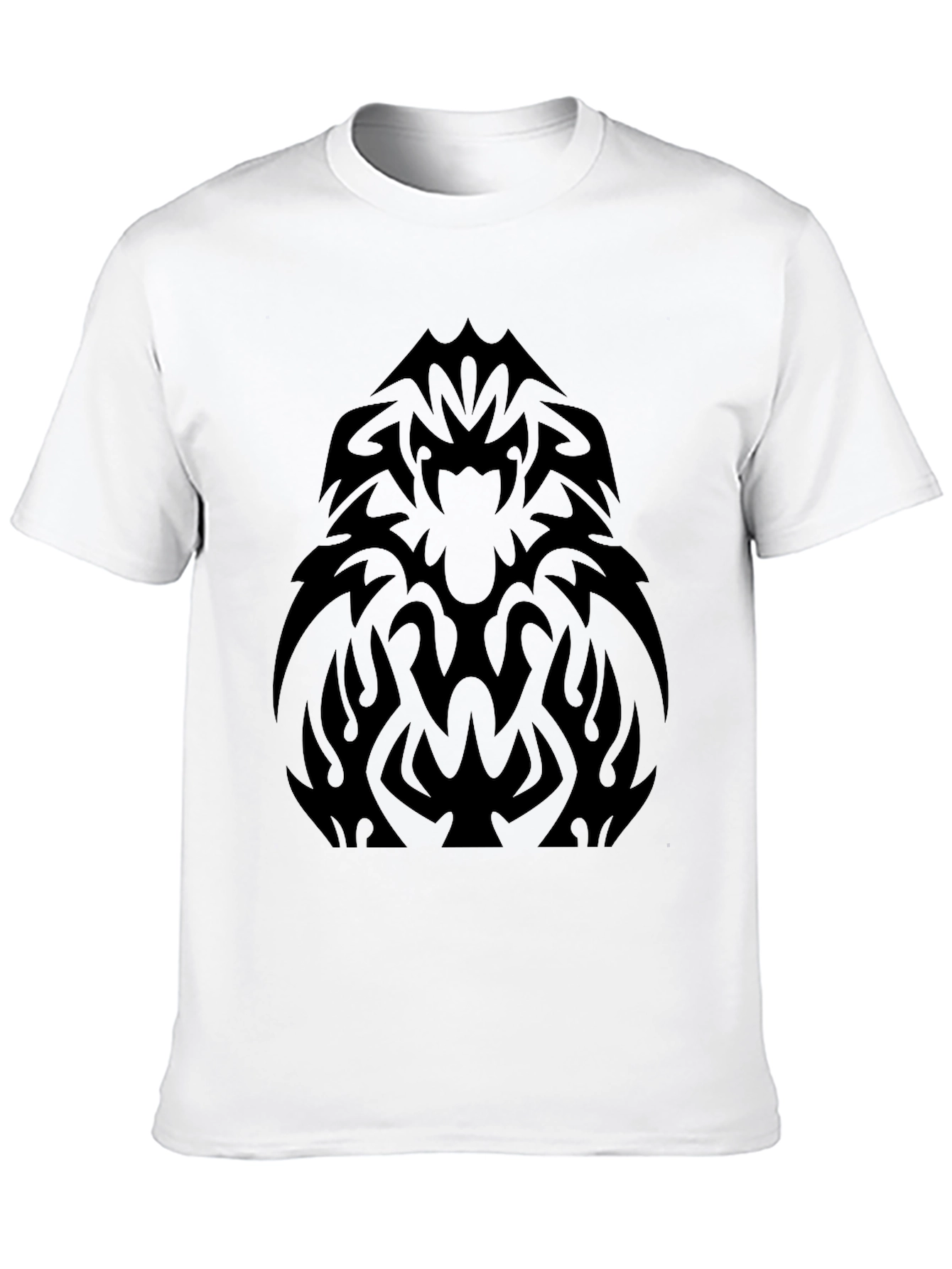Tribal Graphic Black T-Shirt - Bold Statement Tee