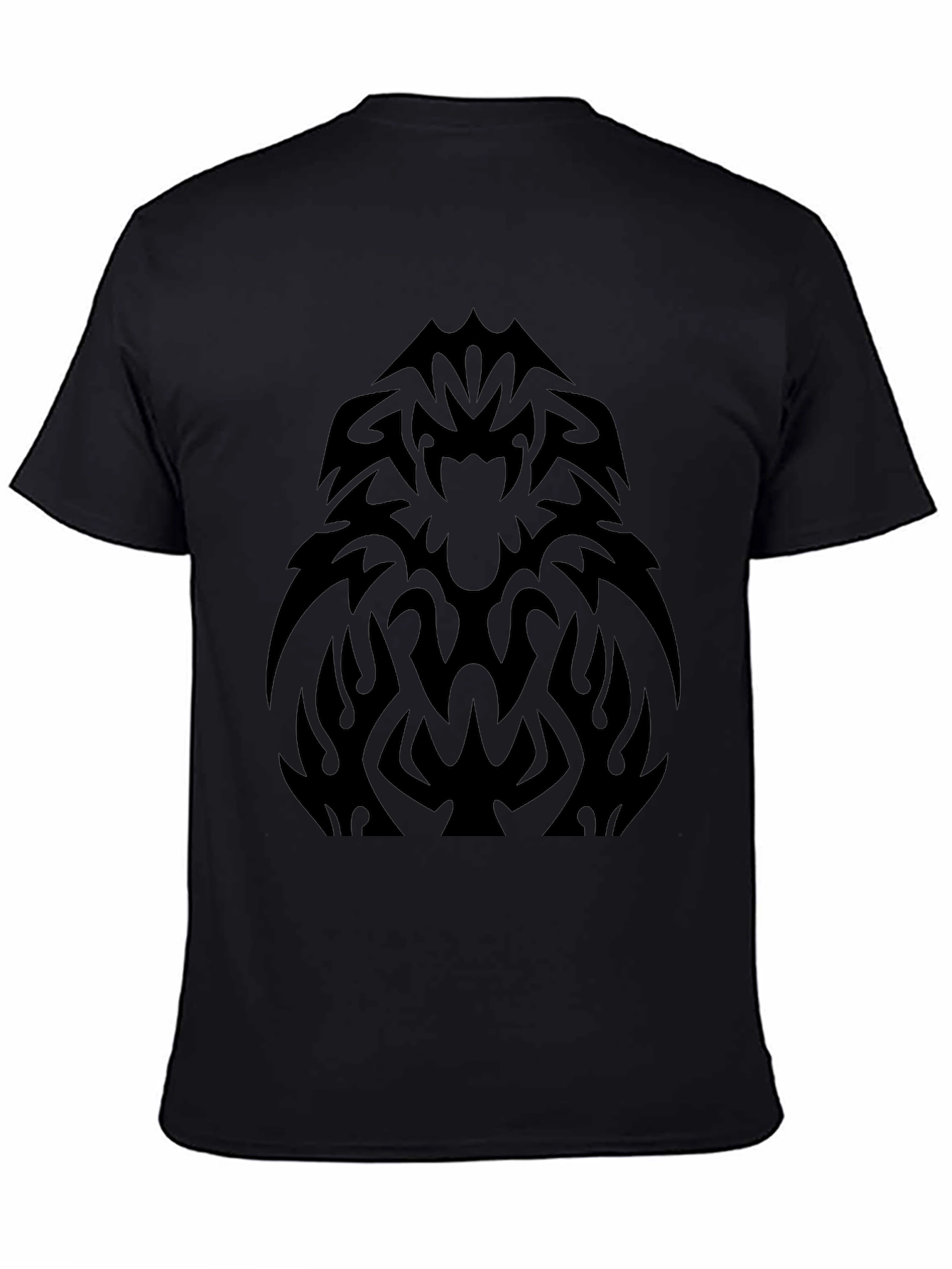 Tribal Graphic Black T-Shirt - Bold Statement Tee
