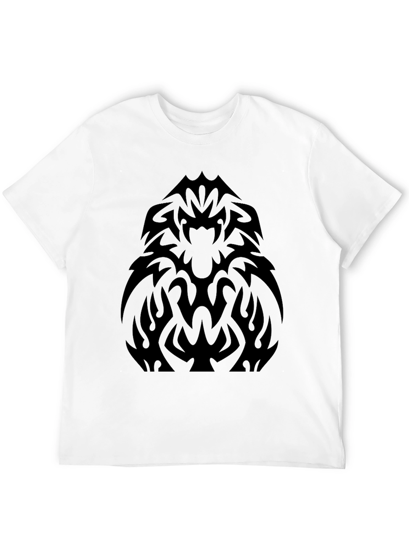 Tribal Graphic Black T-Shirt - Bold Statement Tee