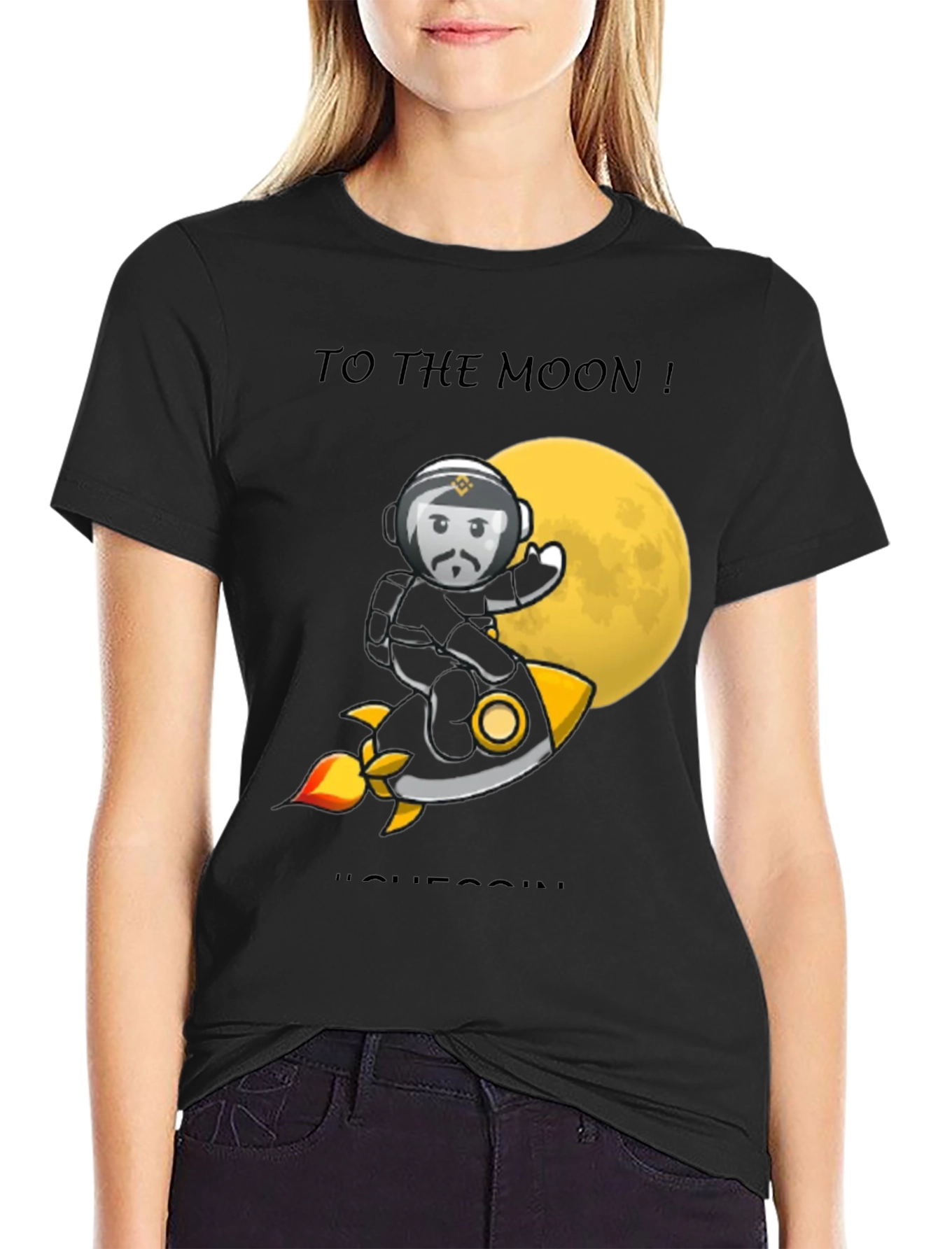 To the Moon T-Shirt | Crypto Tee | Black
