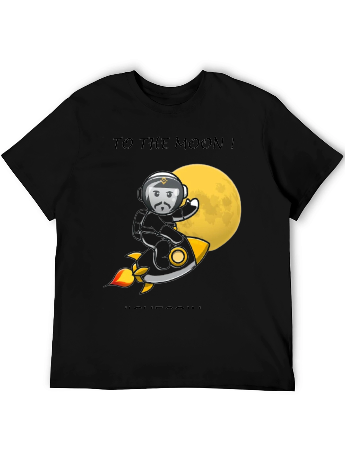 To the Moon T-Shirt | Crypto Tee | Black