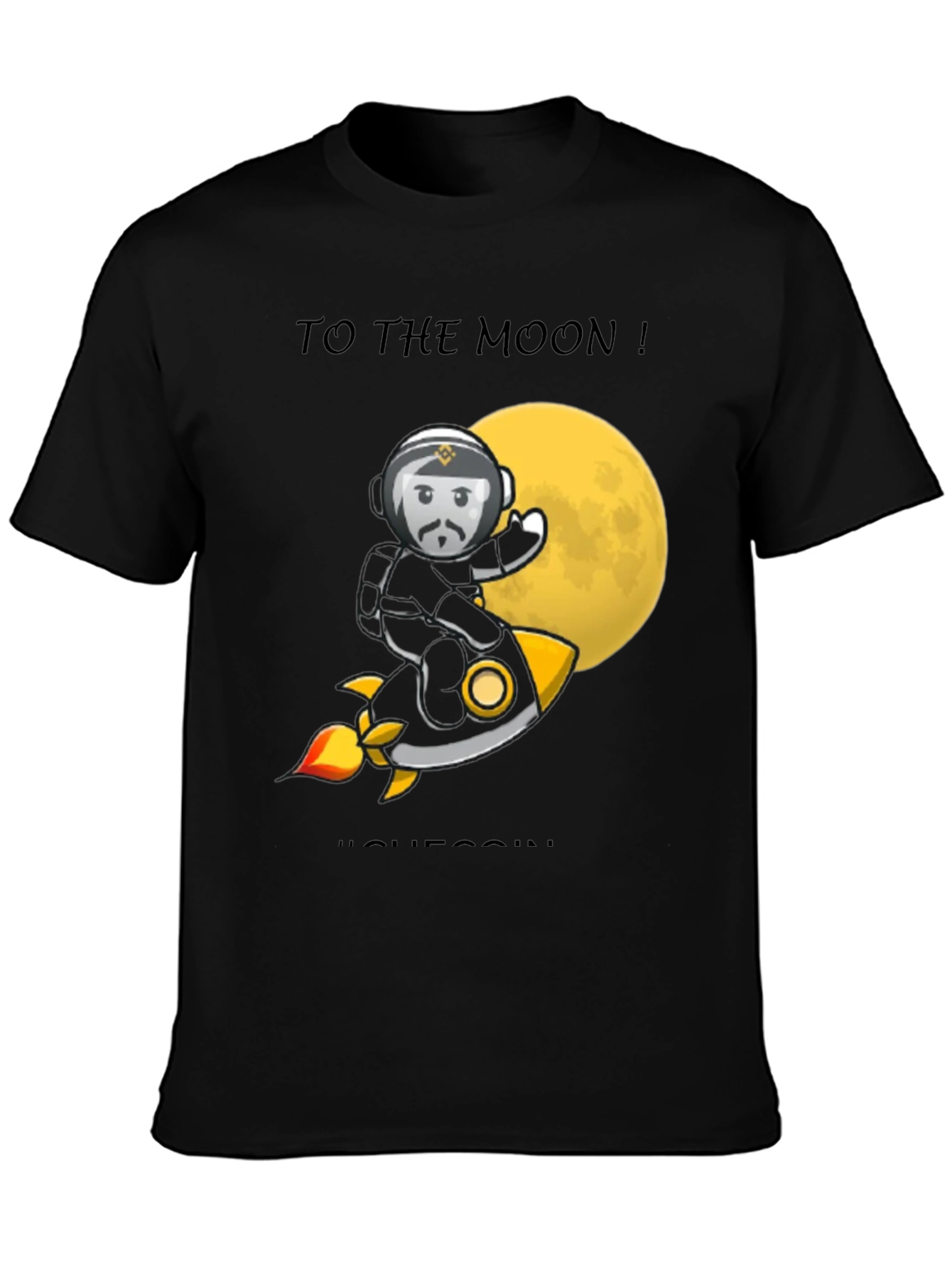 To the Moon T-Shirt | Crypto Tee | Black