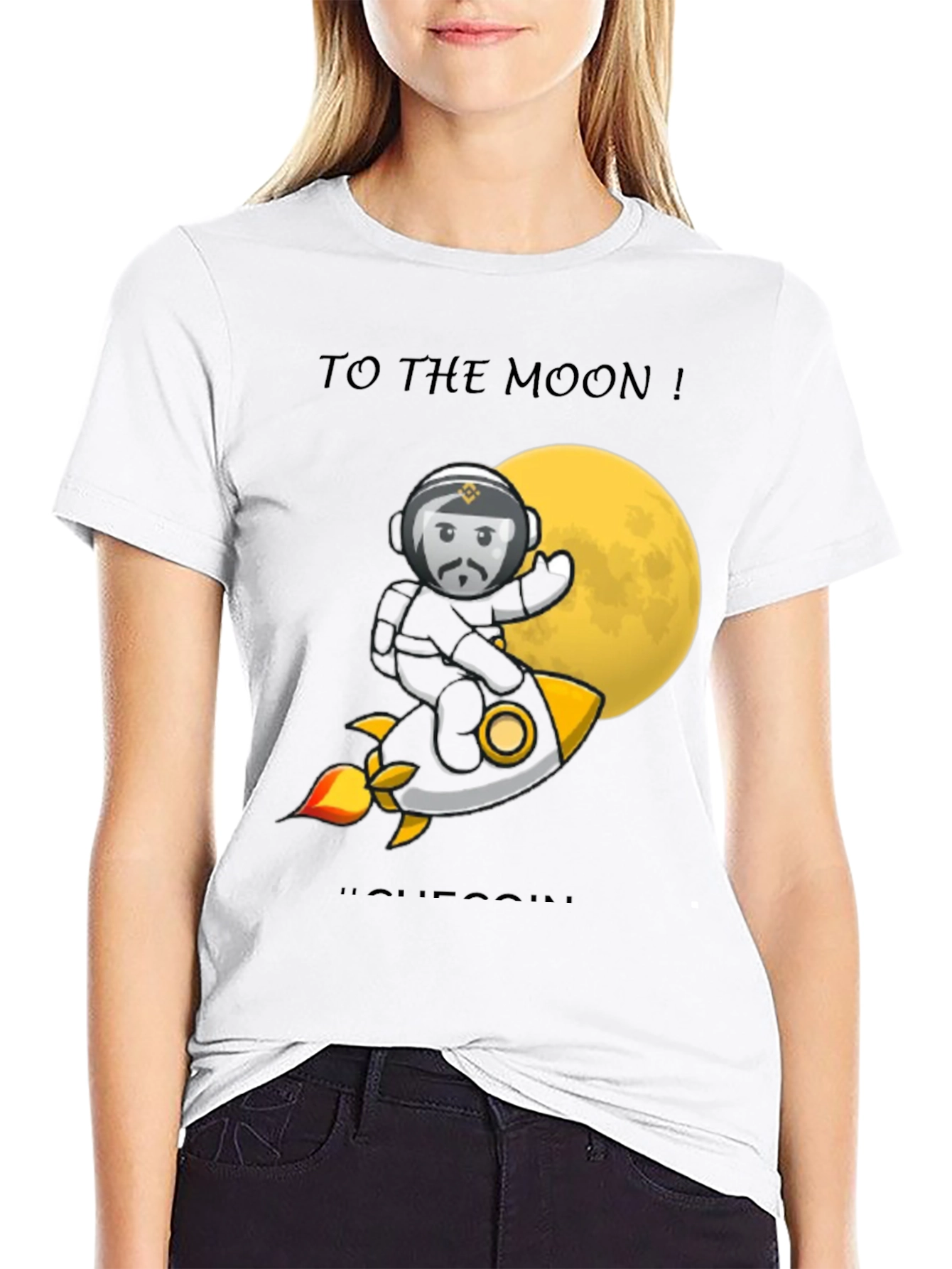 To the Moon T-Shirt | Crypto Tee | Black