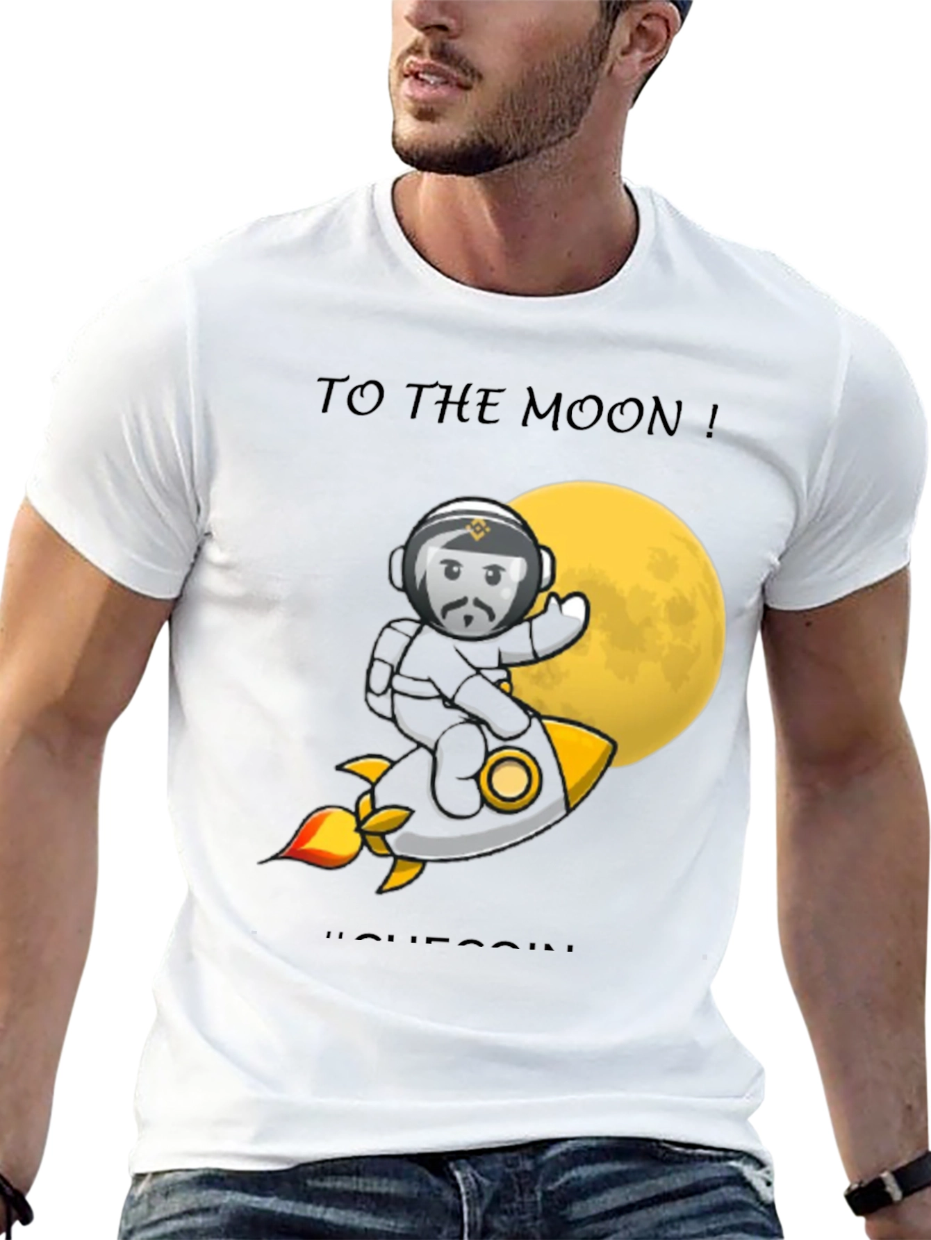 To the Moon T-Shirt | Crypto Tee | Black