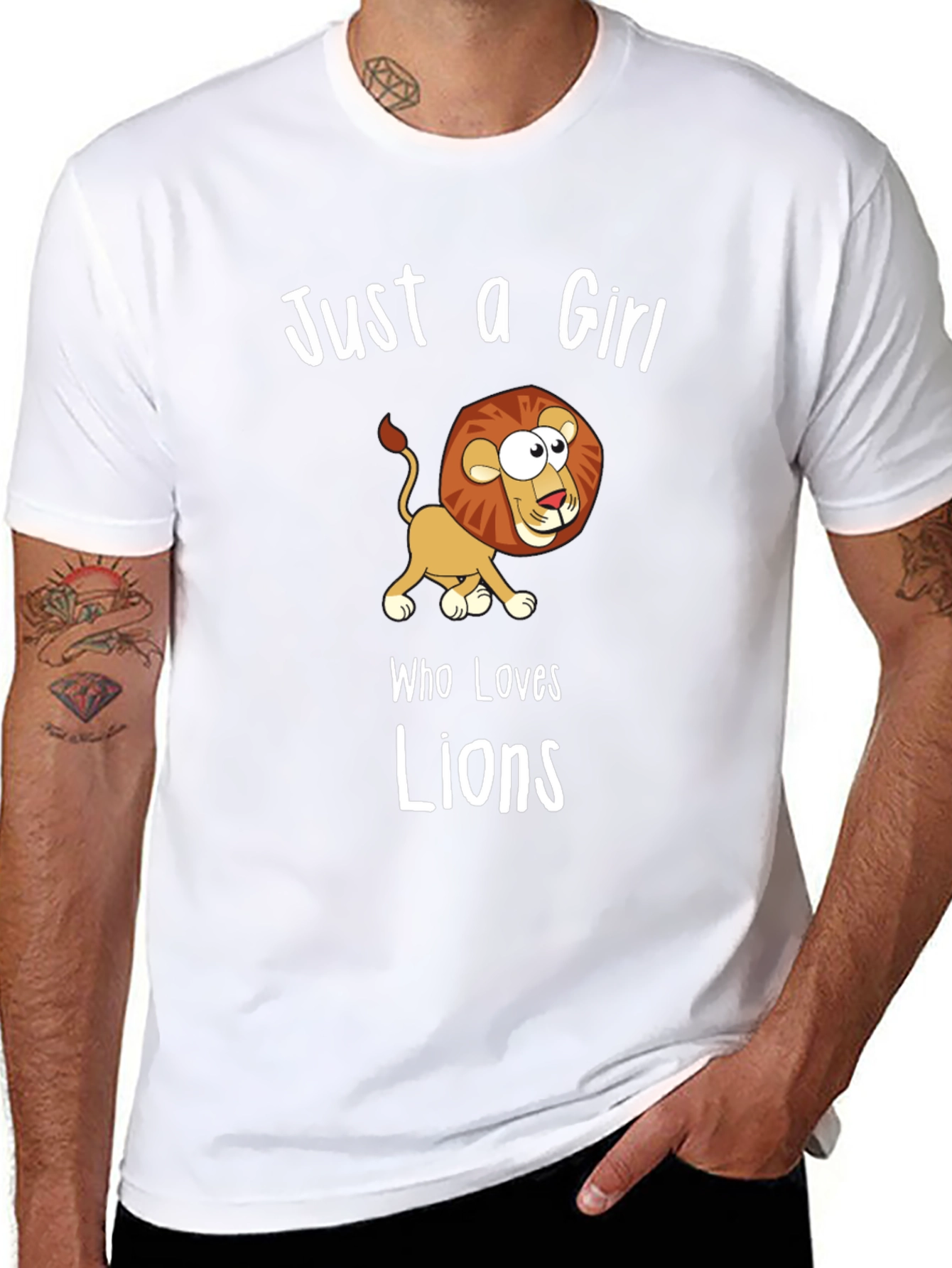 Just a Girl Who Loves Lions T-Shirt