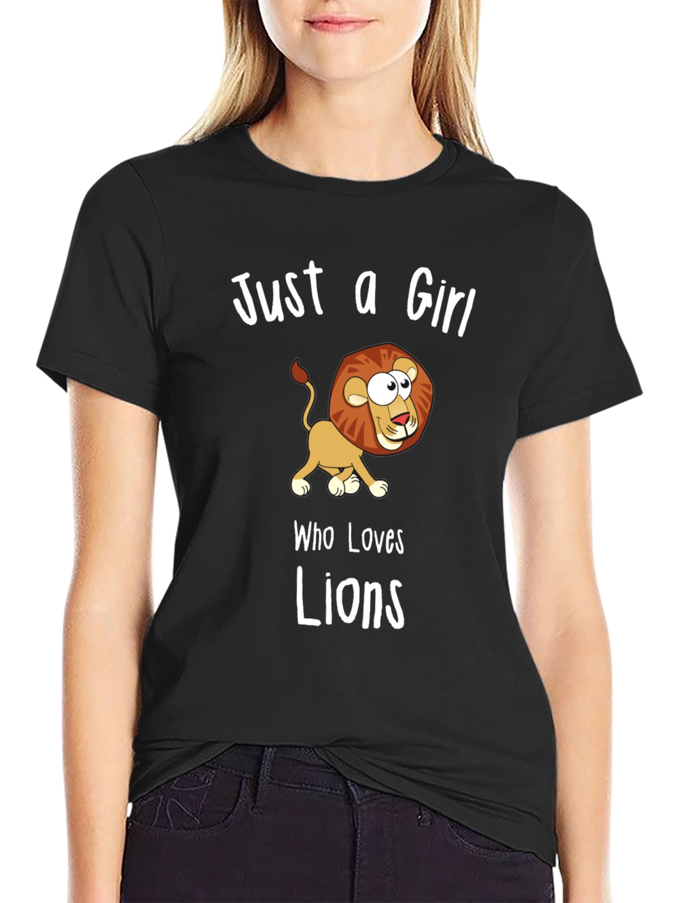 Just a Girl Who Loves Lions T-Shirt