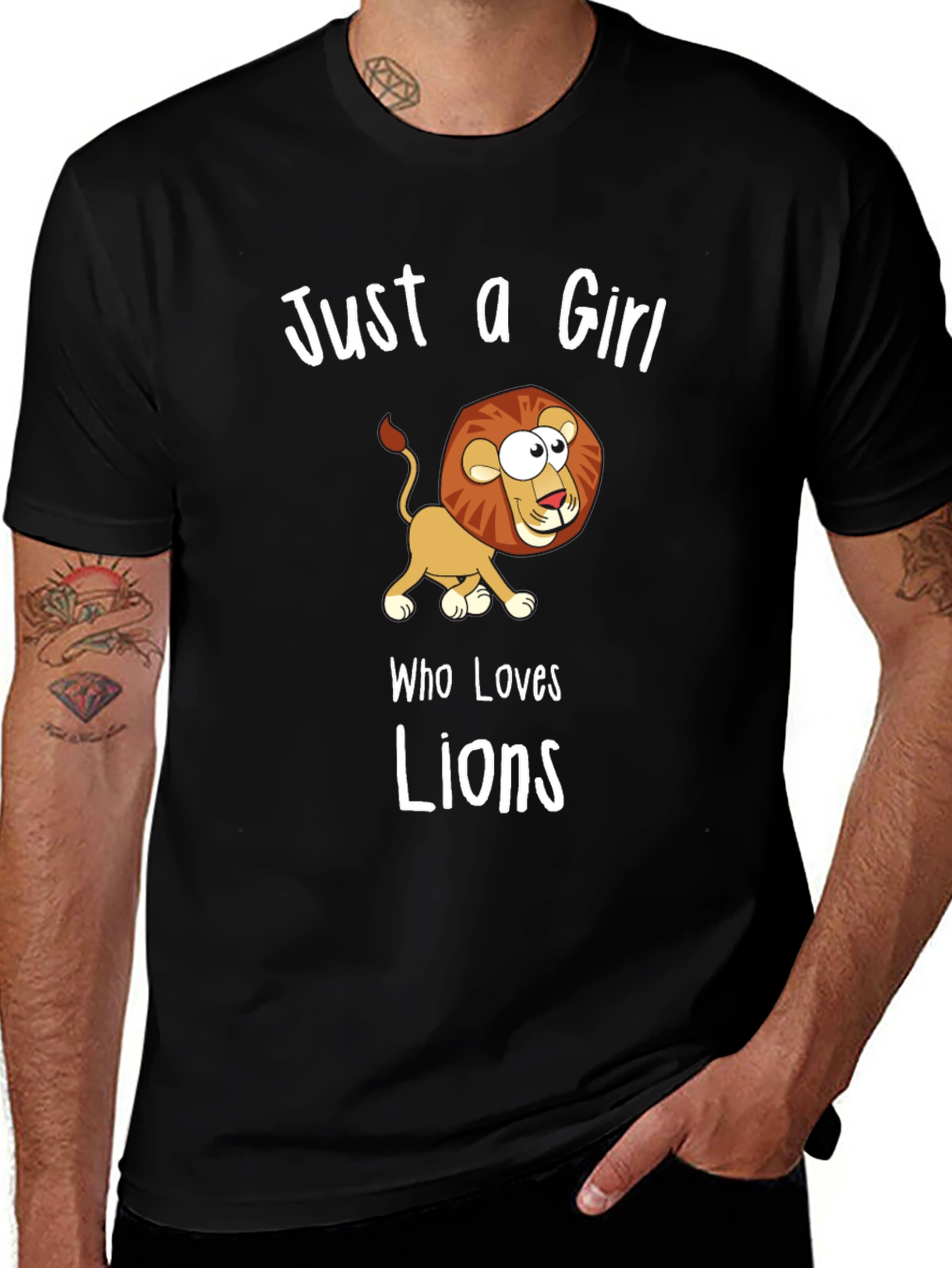 Just a Girl Who Loves Lions T-Shirt