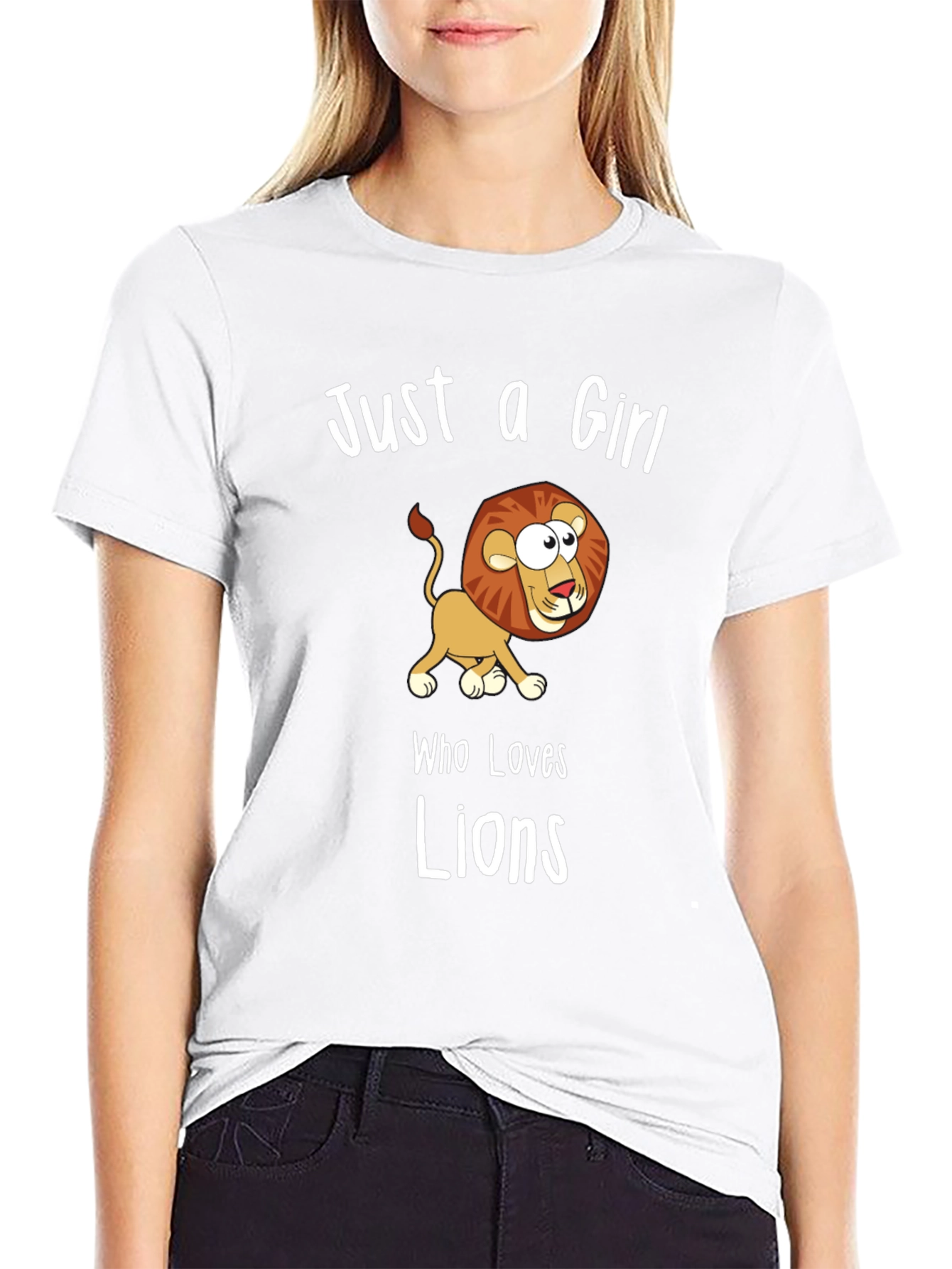 Just a Girl Who Loves Lions T-Shirt
