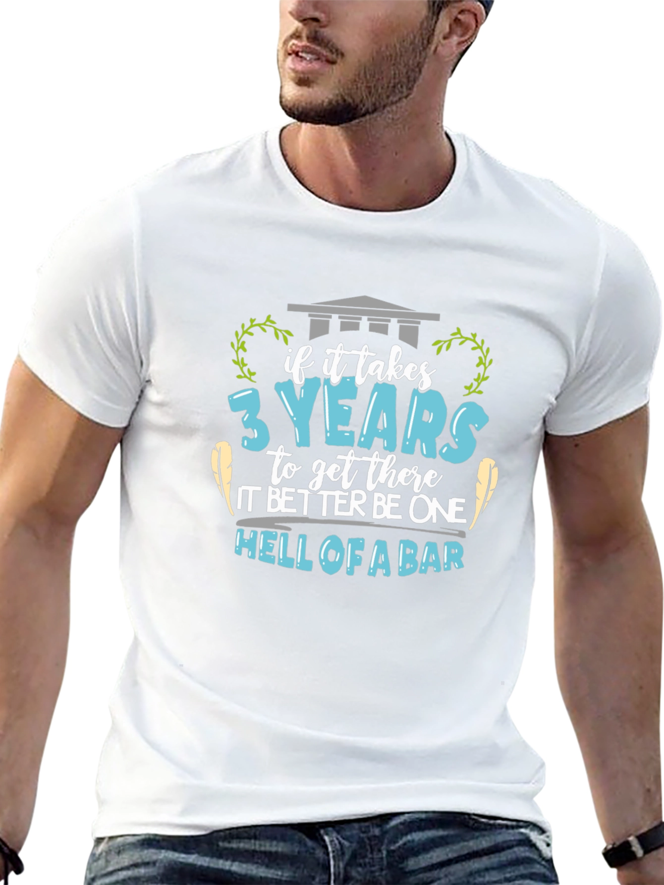 Law School Graduation T-Shirt - Hell of a Bar