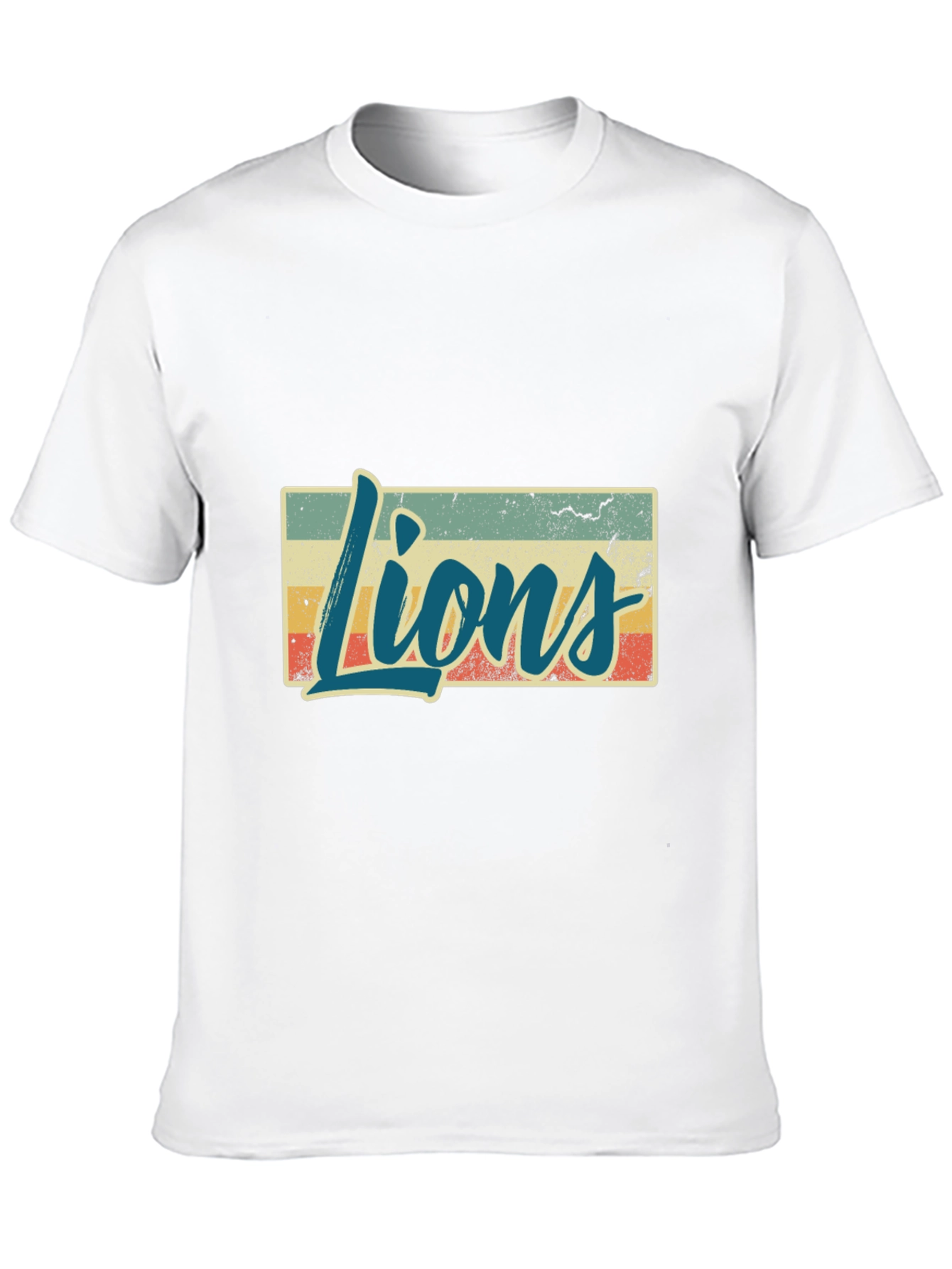 Retro Style Lions Graphic T-Shirt