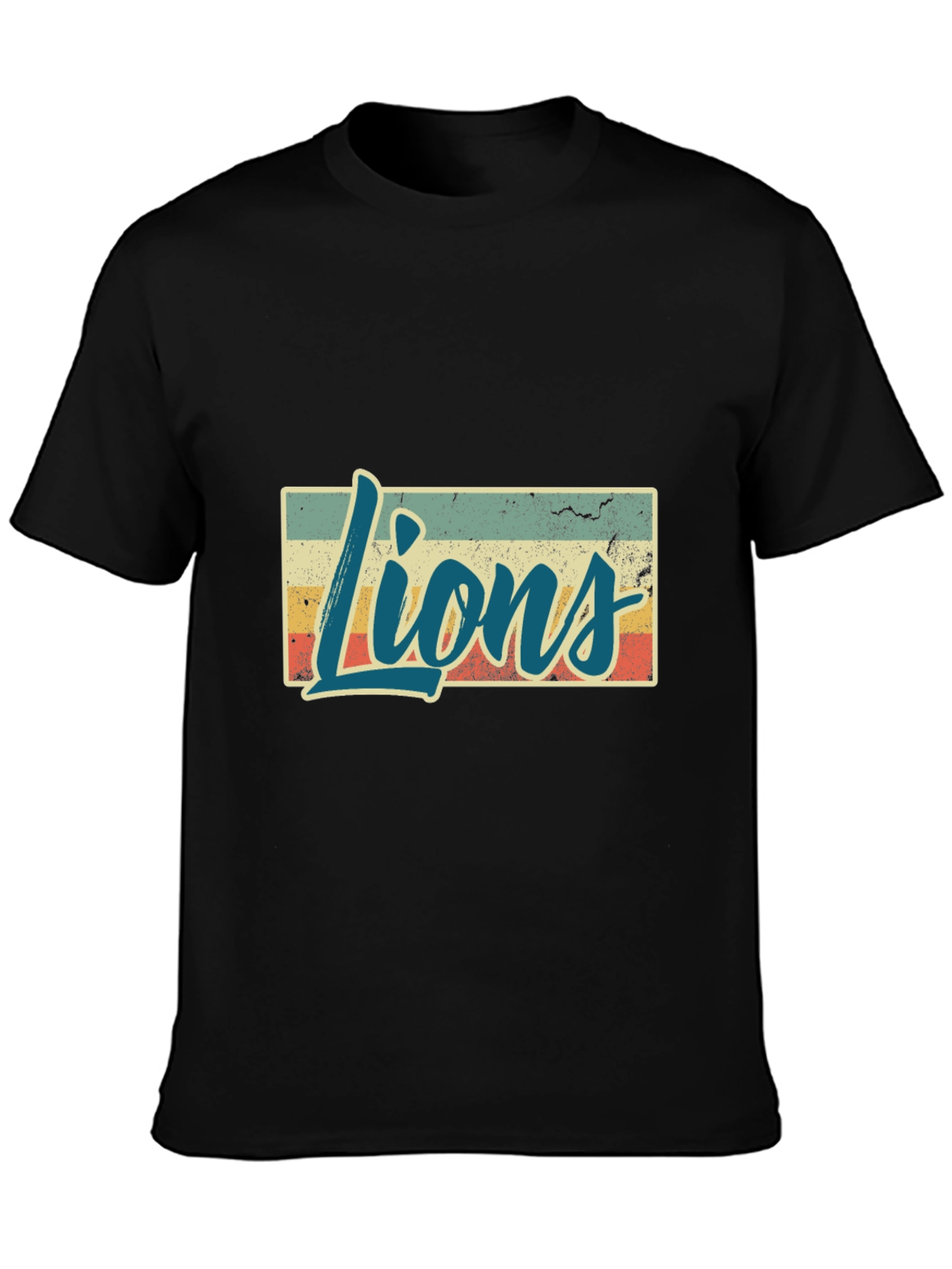 Retro Style Lions Graphic T-Shirt