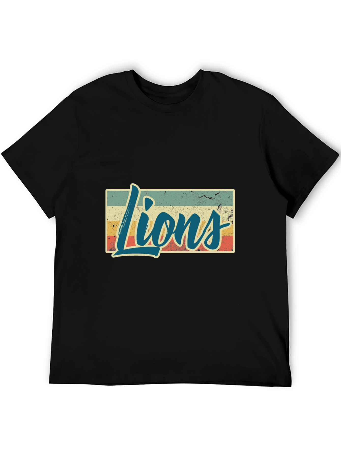 Retro Style Lions Graphic T-Shirt
