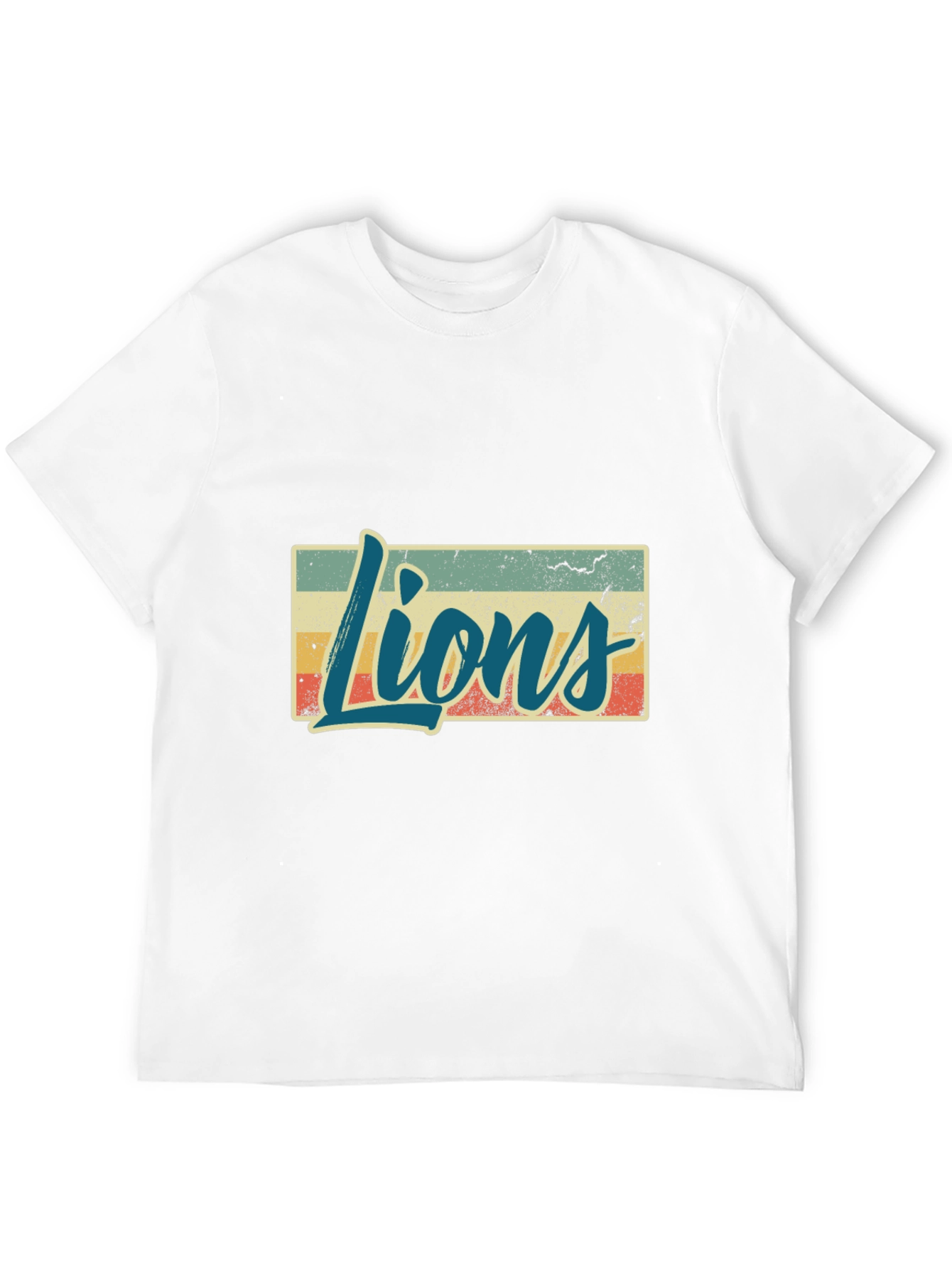 Retro Style Lions Graphic T-Shirt