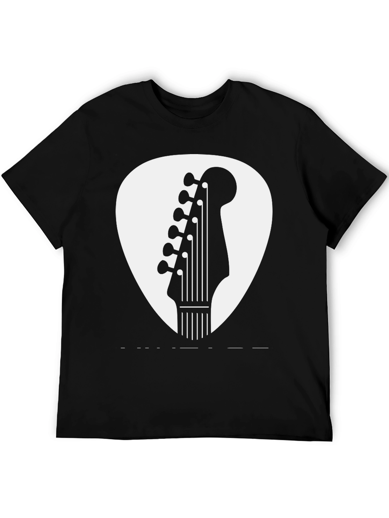 Guitar Pick Graphic T-Shirt - Rock and Roll Style