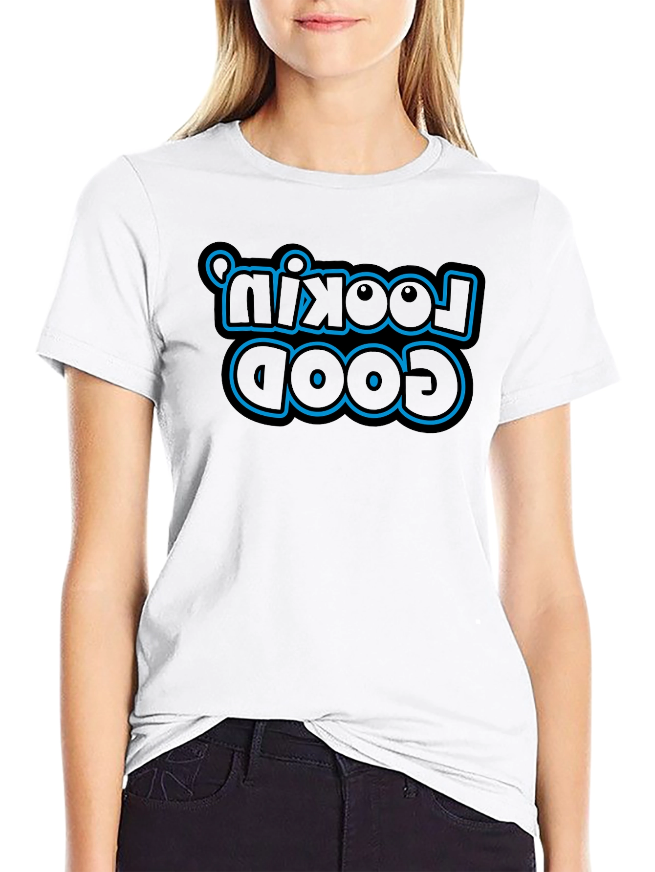 Lookin Good Black T-Shirt