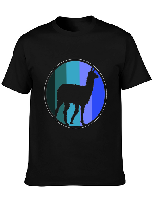 Llama Silhouette Tee - Retro Style