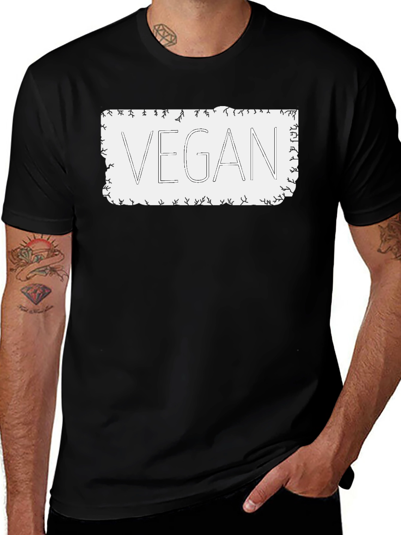 Vegan Graphic Tee - Stylish & Comfortable