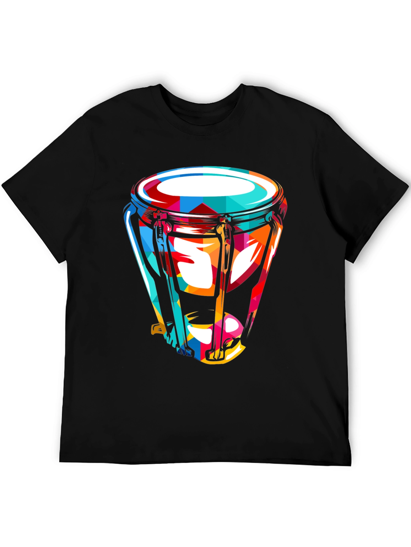 Vibrant Conga Drum Graphic Tee
